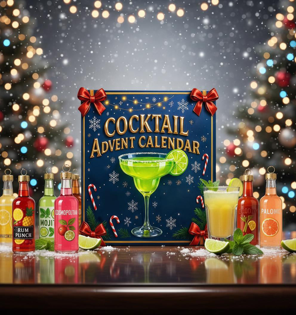 2025 Cocktail Advent Calendar, 24 Days Christmas Countdown Calendar With 24 Mini Items Acrylic Ornaments