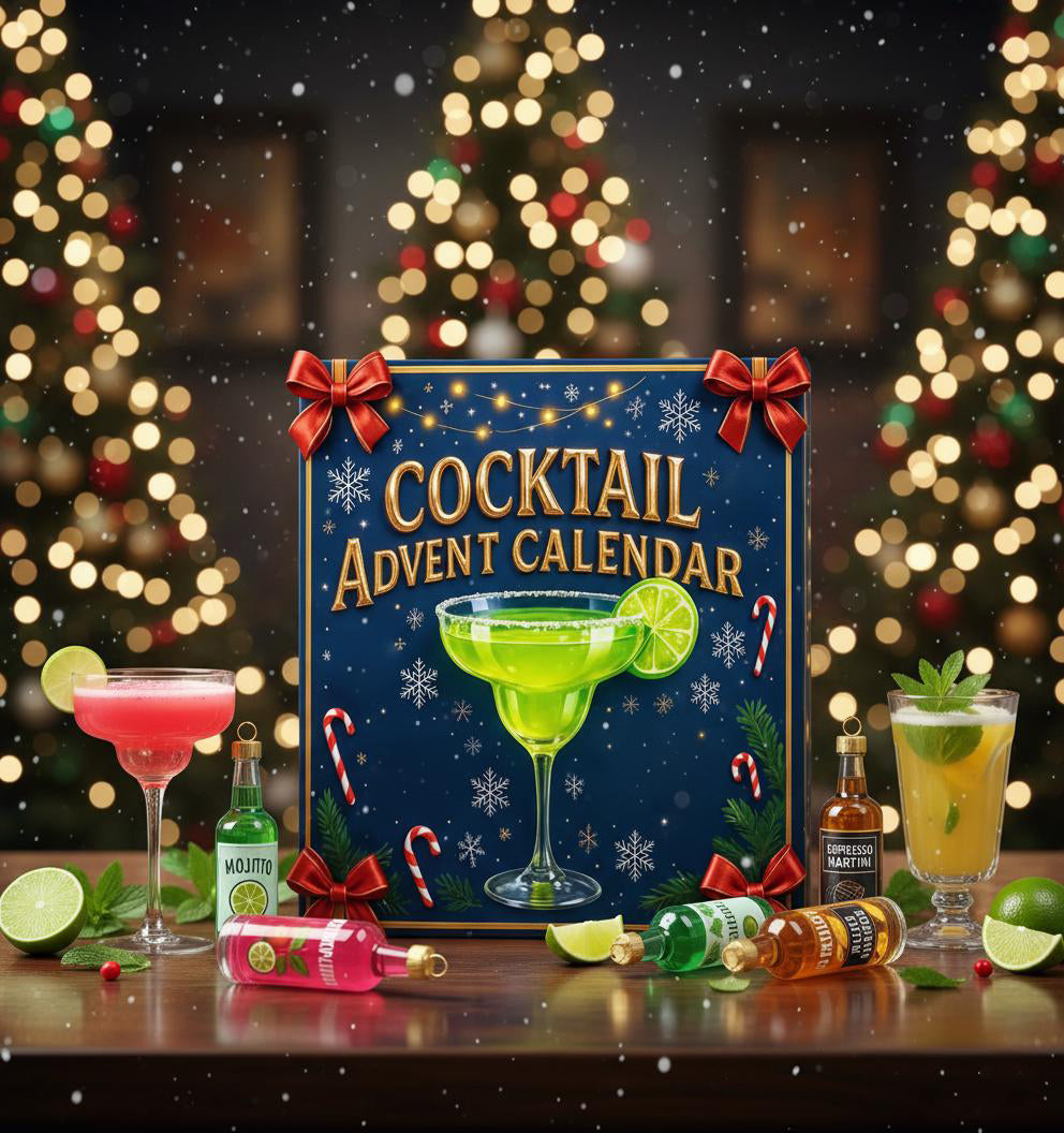 2025 Cocktail Advent Calendar, 24 Days Christmas Countdown Calendar With 24 Mini Items Acrylic Ornaments