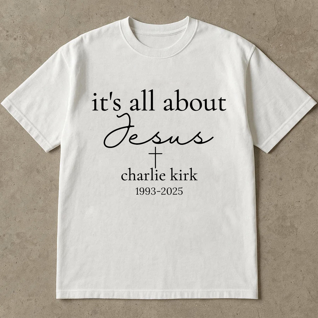 It’s All About Jesus Shirt, Christian Faith Cross Tee, Inspirational Bible Verse T-Shirt, Religious Spiritual Graphic Shirt