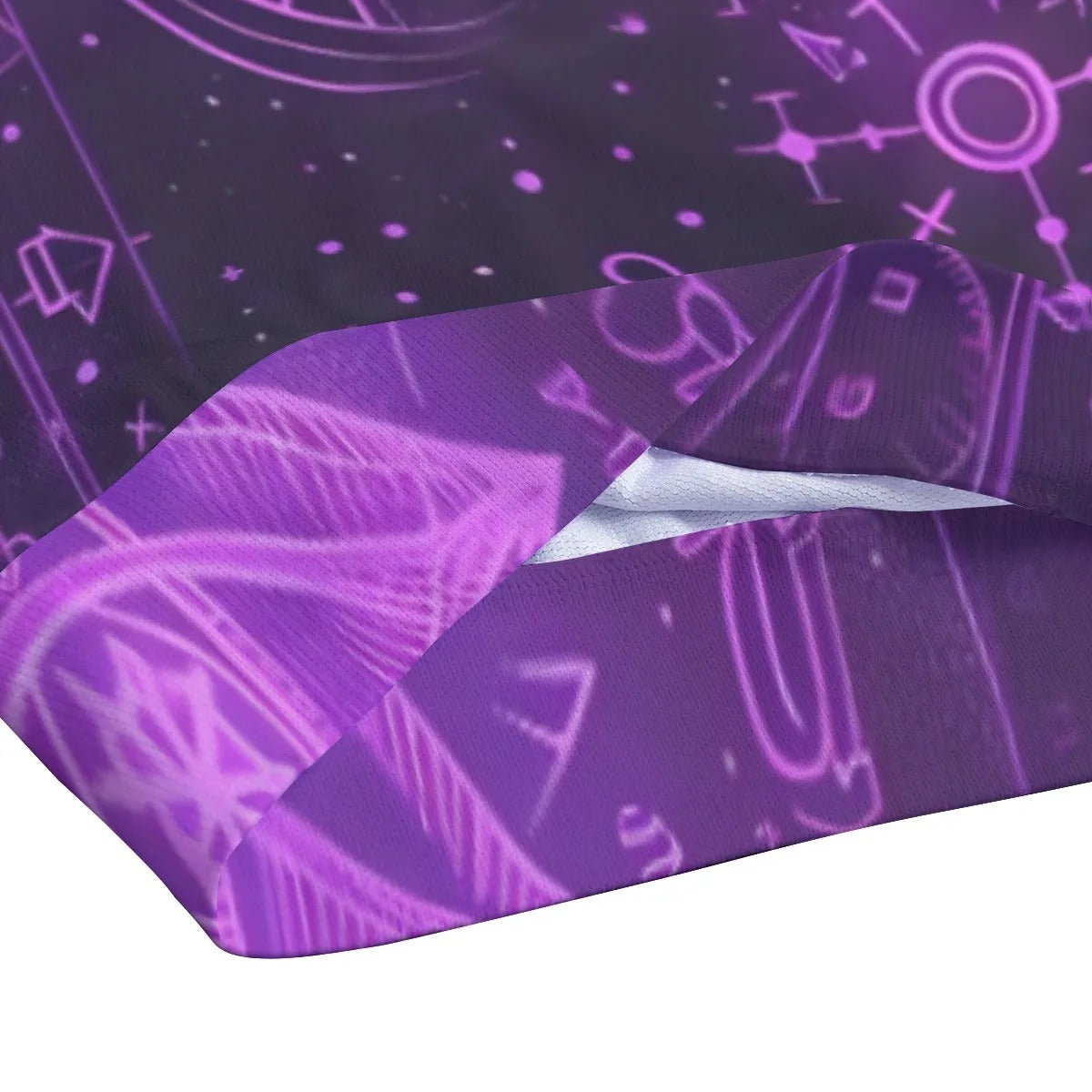 Mystical Fantasy Tank Top, Arcane Magic Symbol Tank Top, Witchcore Celestial Light Tank Top, Vibrant Occult Energy Tank Top, Esoteric Purple Spell Tank Top