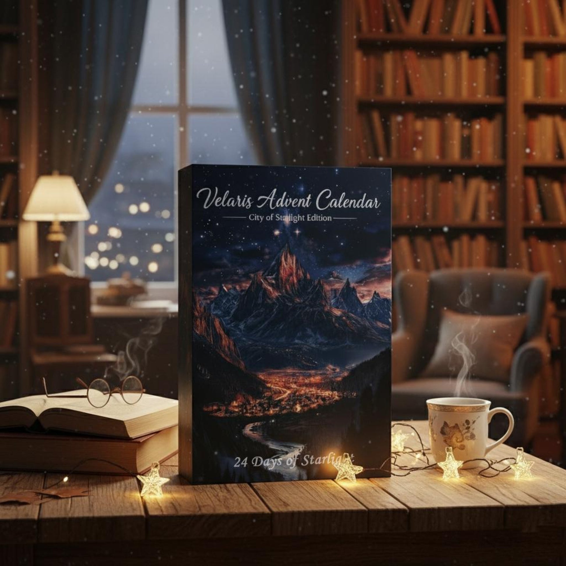 Velaris Advent Calendar 2025, City of Starlight Edition, 24 Day Fantasy Book Lover Christmas Countdown Gift