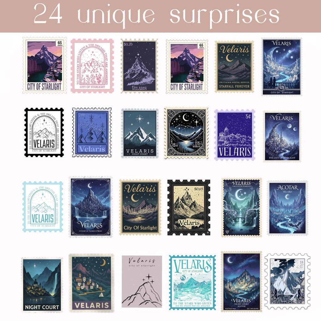 Velaris Advent Calendar 2025, City of Starlight Edition, 24 Day Fantasy Book Lover Christmas Countdown Gift