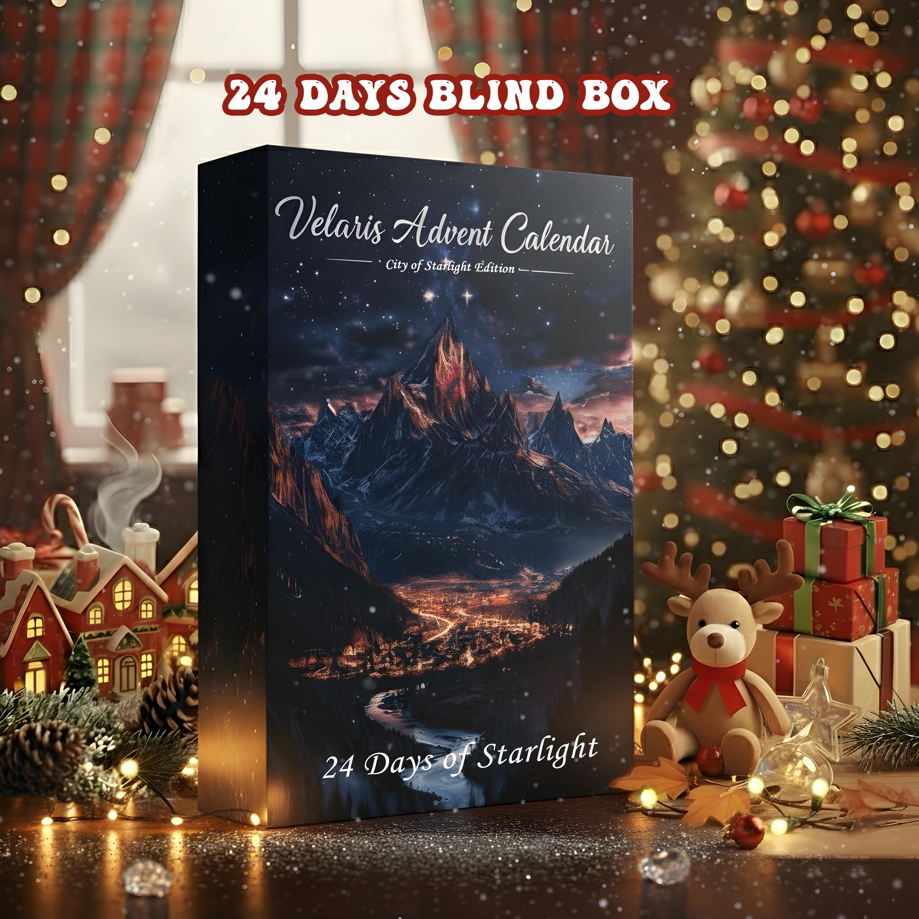 Velaris Advent Calendar 2025, City of Starlight Edition, 24 Day Fantasy Book Lover Christmas Countdown Gift