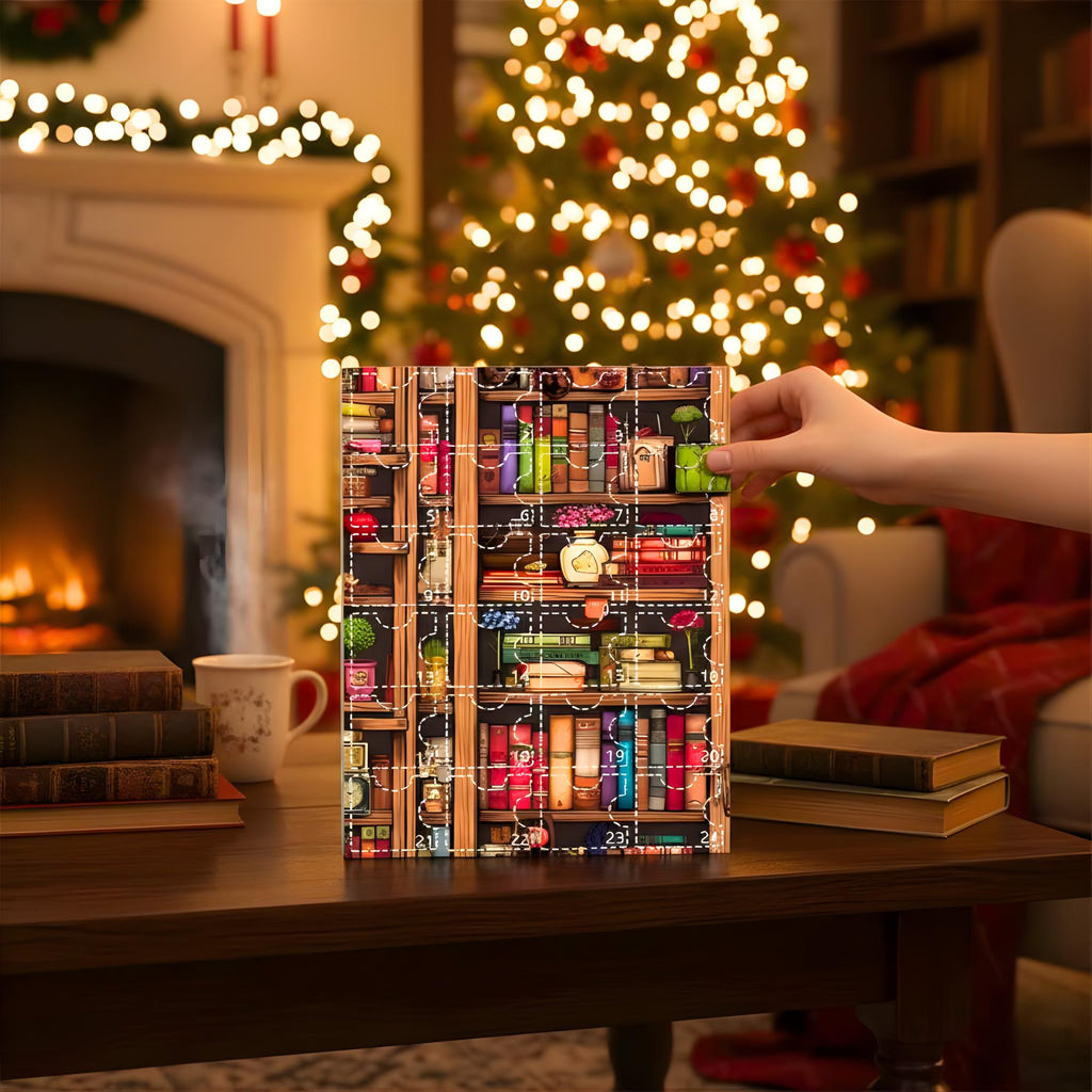 Book Advent Calendar 2025, Christmas Advent Calendars, 24 Days Xmas Calendar Countdown, Xmas Hanging Decorations For Book Lovers