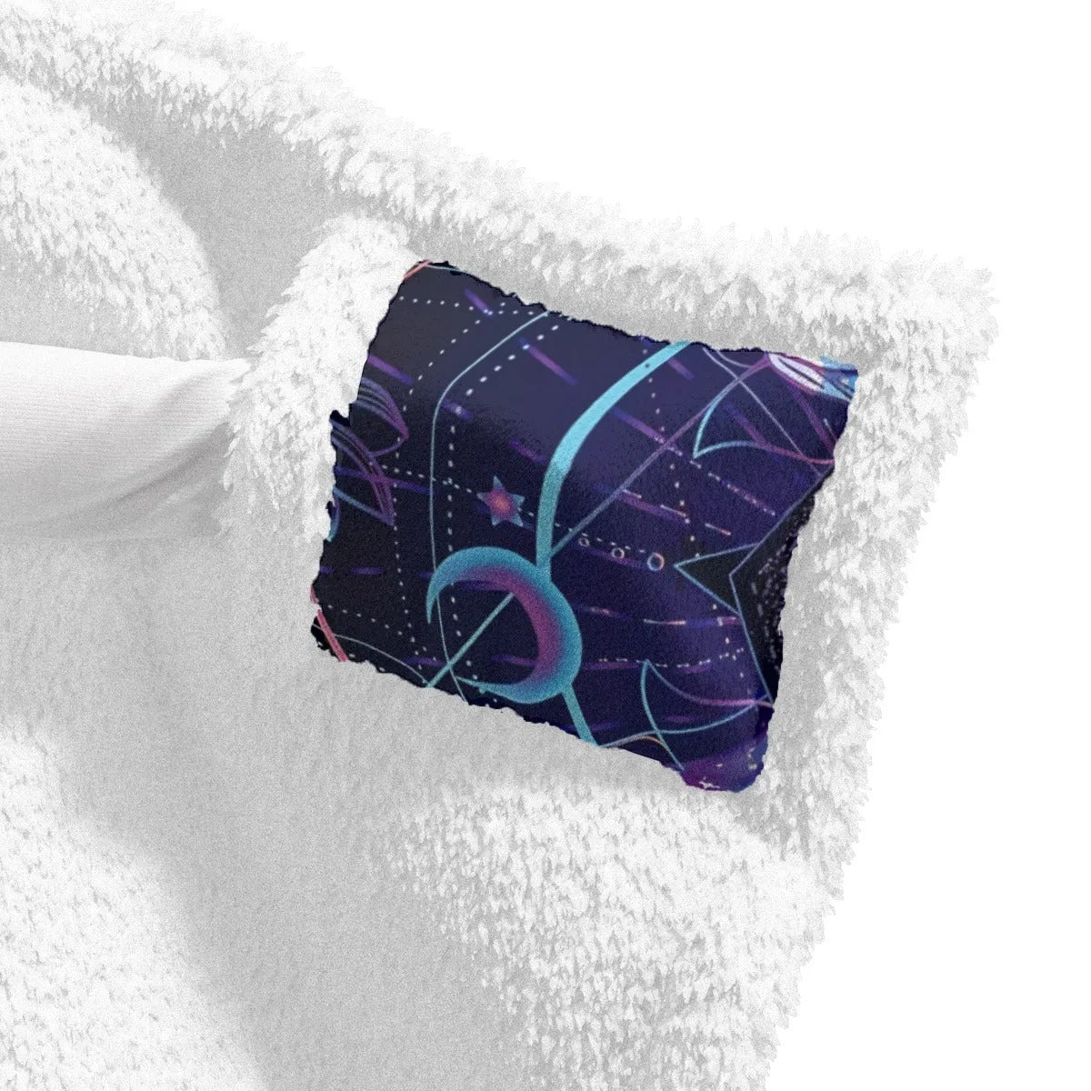 Mystic Mushroom Awakening Wearable Hooded Blanket, Psychedelic Spiritual Wrap, Cosmic Mushroom Hooded Cape, Visionary Art Cozy Wear, Boho Mystic Style