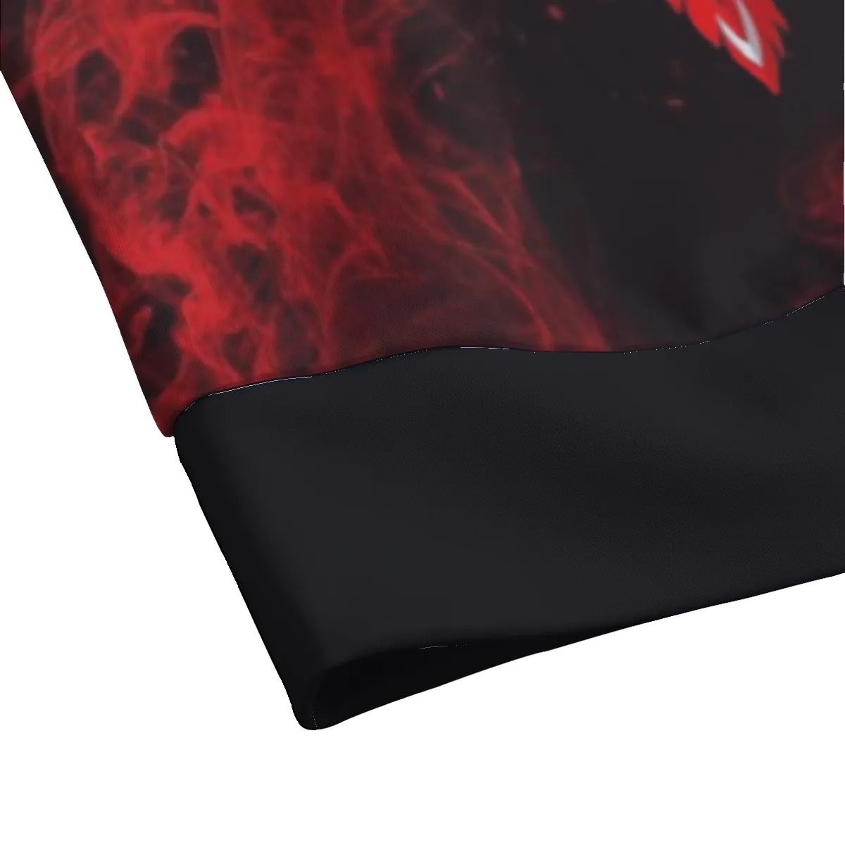 Native American Skull Women’s Sweater, Red Feather Headdress Knitwear, Tribal Gothic Pullover, Red Smoke Graphic Sweater, Warrior Biker Style