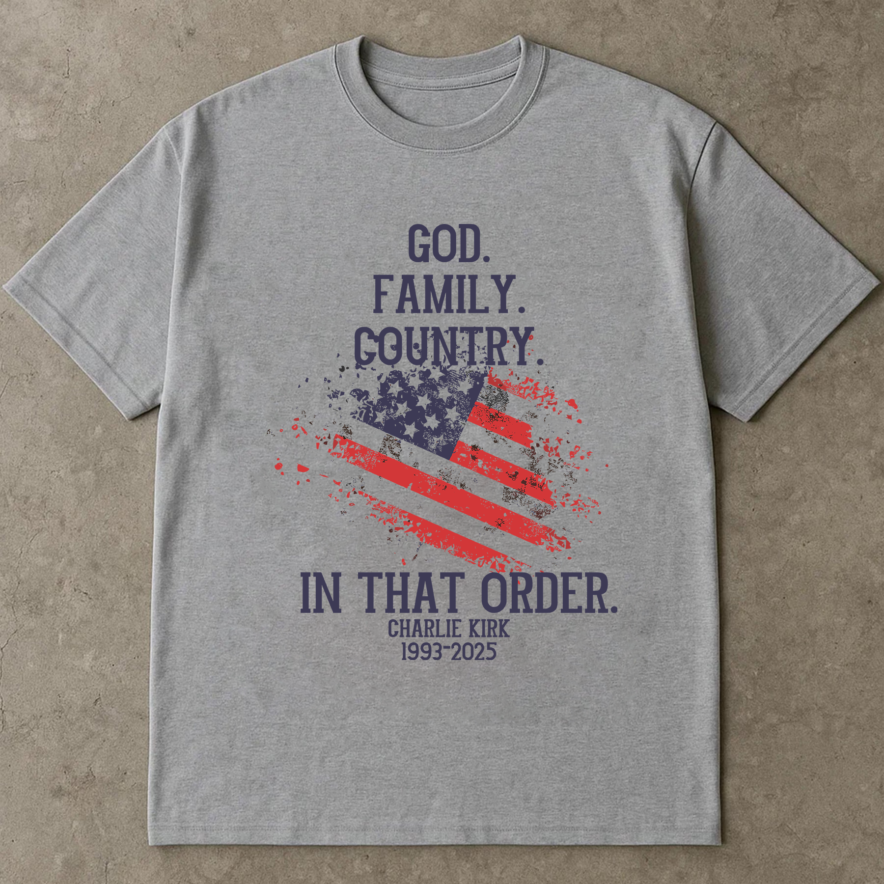 God Family Country Shirt, Patriotic Christian Faith Tee, American Flag Graphic T-Shirt, Inspirational USA Pride Shirt for Men Women