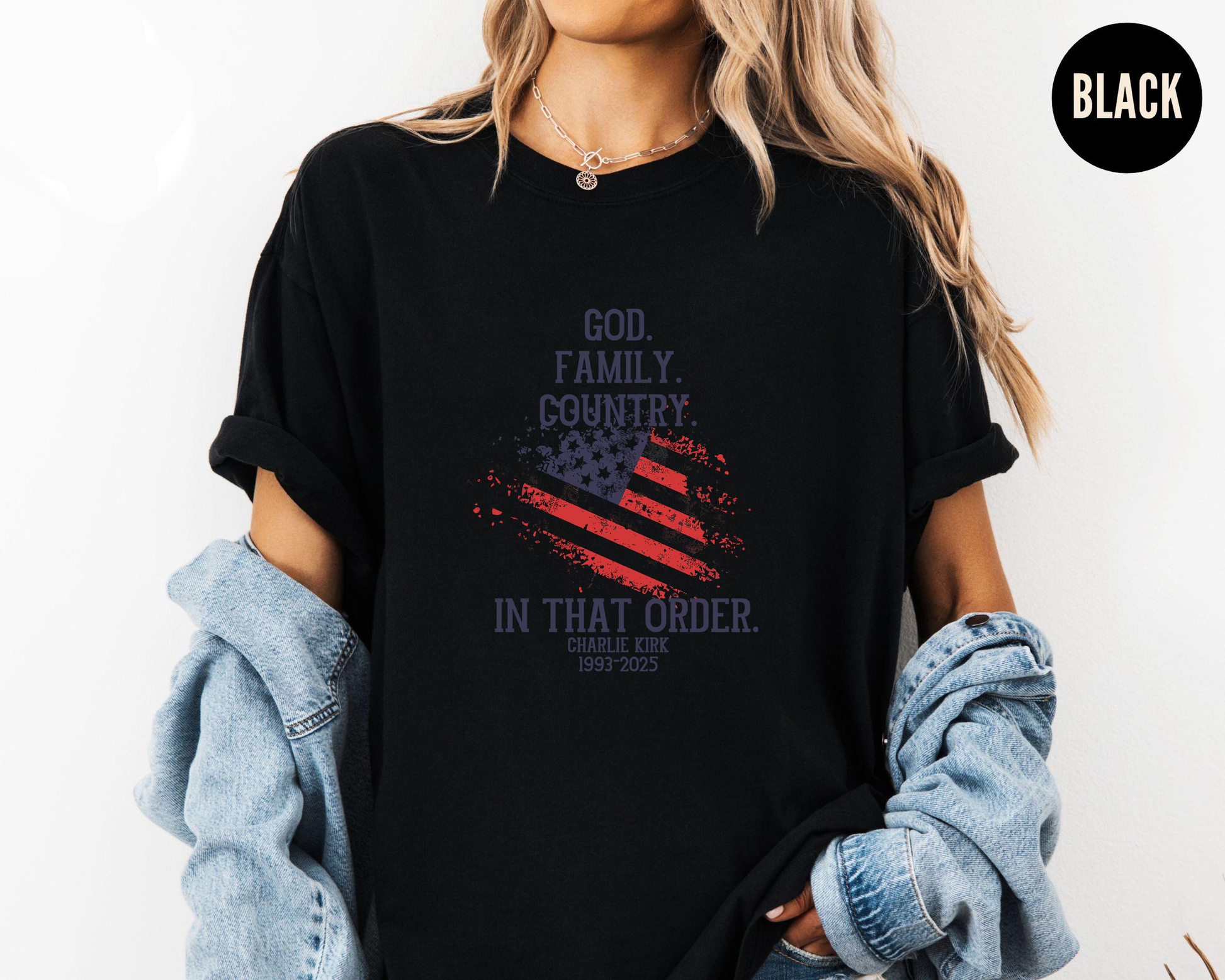 God Family Country Shirt, Patriotic Christian Faith Tee, American Flag Graphic T-Shirt, Inspirational USA Pride Shirt for Men Women