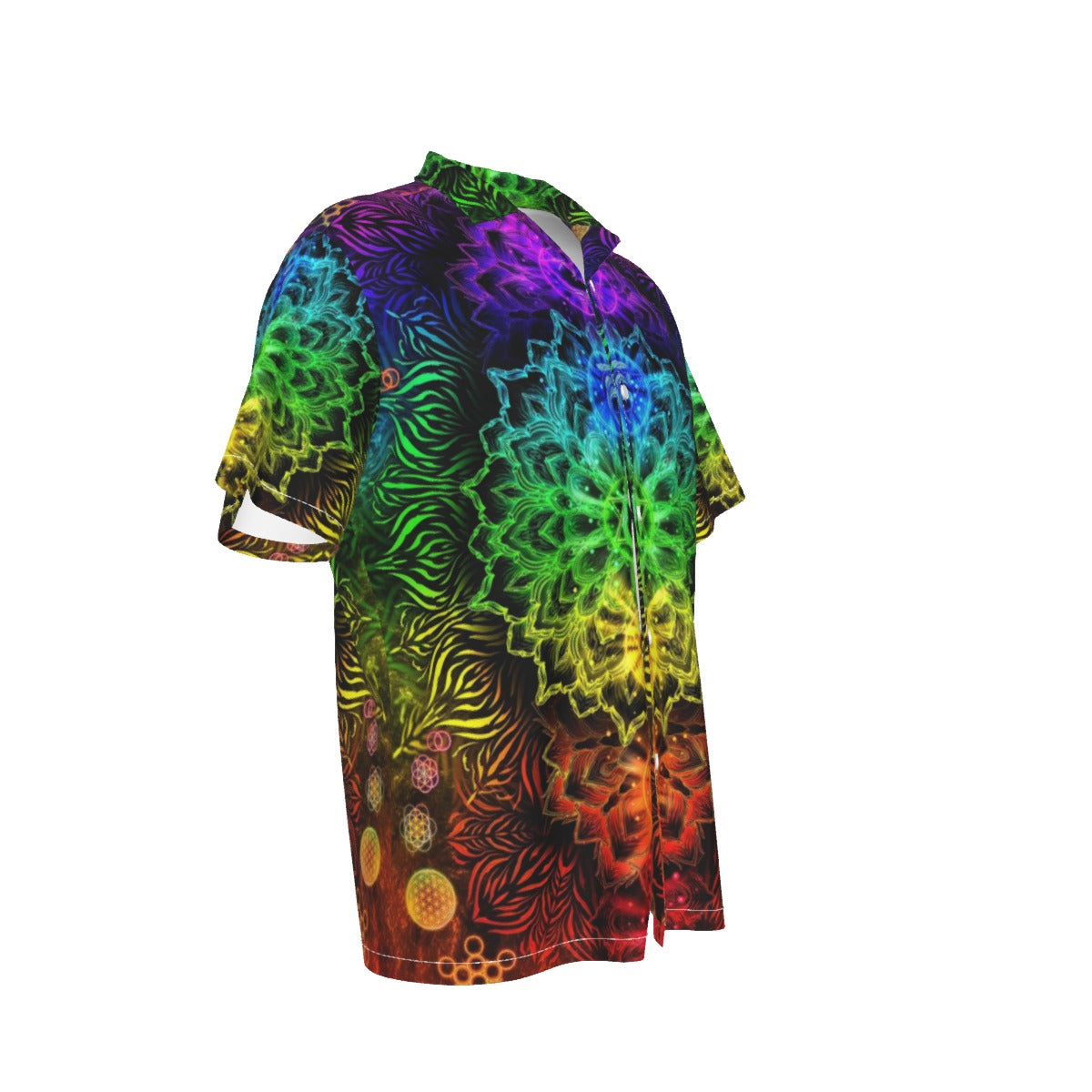 Sacred Chakra Mandala Hawaiian , Vibrant Rainbow Energy Healing Hawaiian, Spiritual Energy Symbol, Colorful Sacred Geometry Hawaiian, Mandala Hawaiian