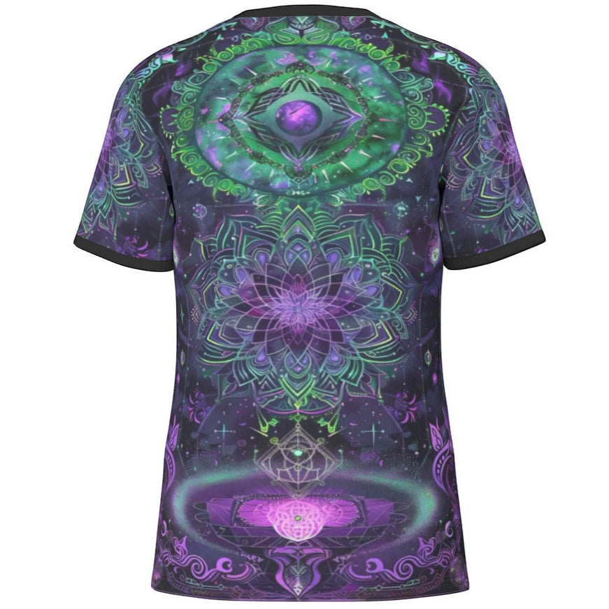 Mystic Aesthetic Shirt, Mystic Mandala Shirt, Cosmic Tarot Shirt, Sacred Geometry Tee, Trippy Psychedelic Shirt, Spiritual Festival Wear