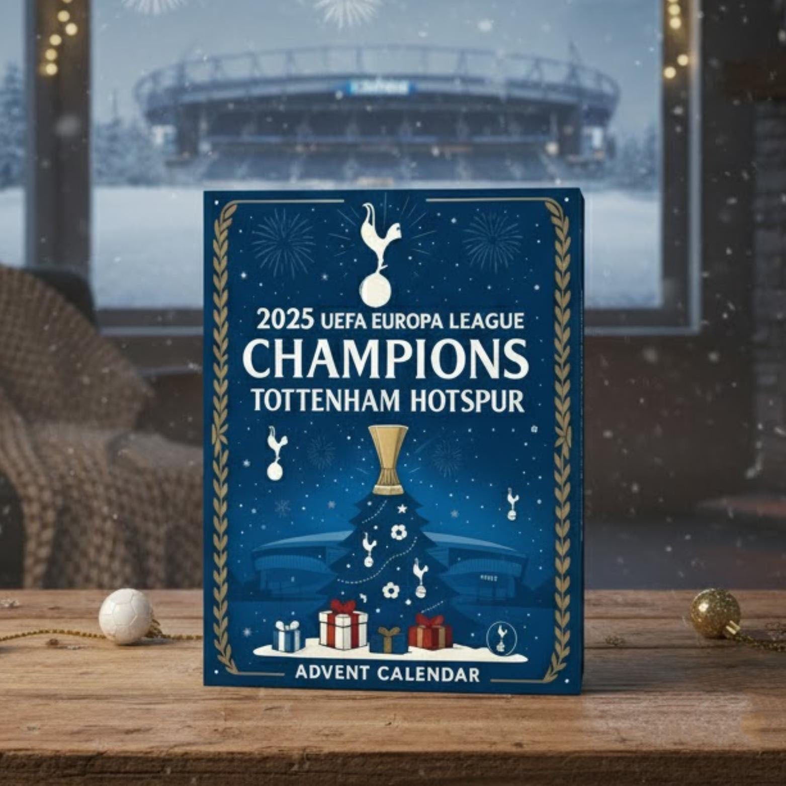 Football Champions Mini Figure Advent Calendar 2025, 24 Days Soccer Surprise Box, Gift for Sport Fans & Collectors