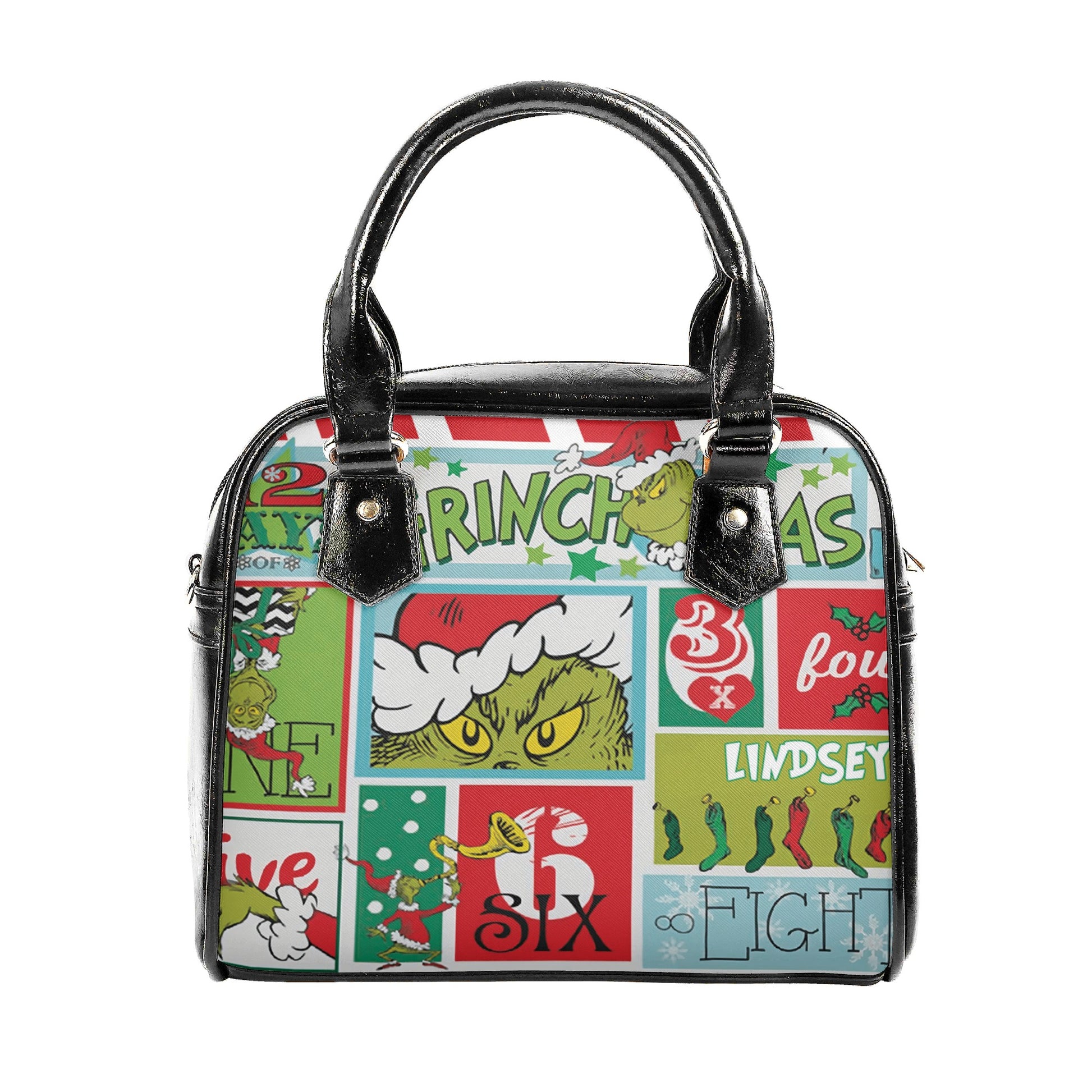 12 Days of Christmas Handbag, Vintage Holiday Tote, Festive Countdown Purse, Cute Christmas Shoulder Bag Gift