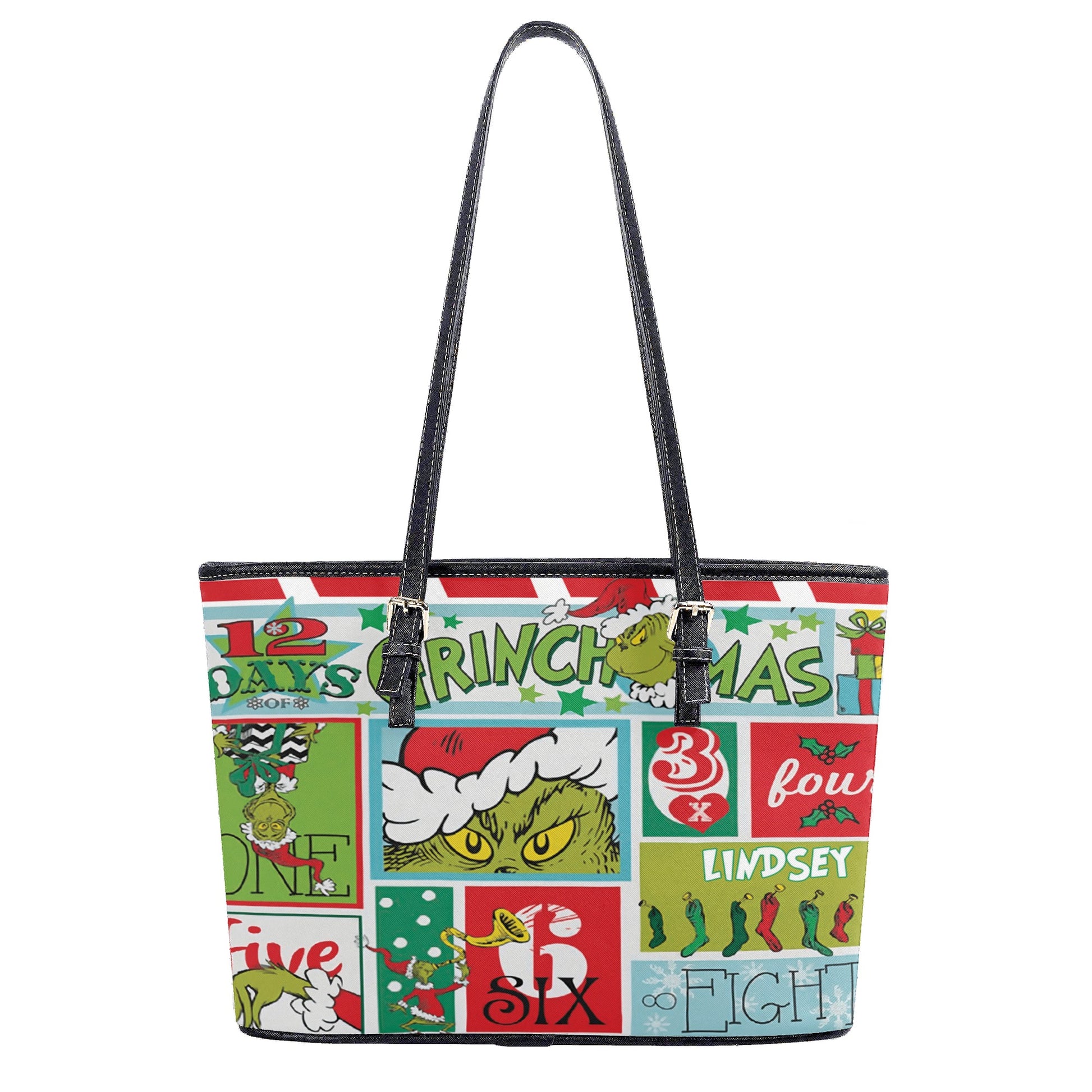 12 Days of Christmas Handbag, Vintage Holiday Tote, Festive Countdown Purse, Cute Christmas Shoulder Bag Gift