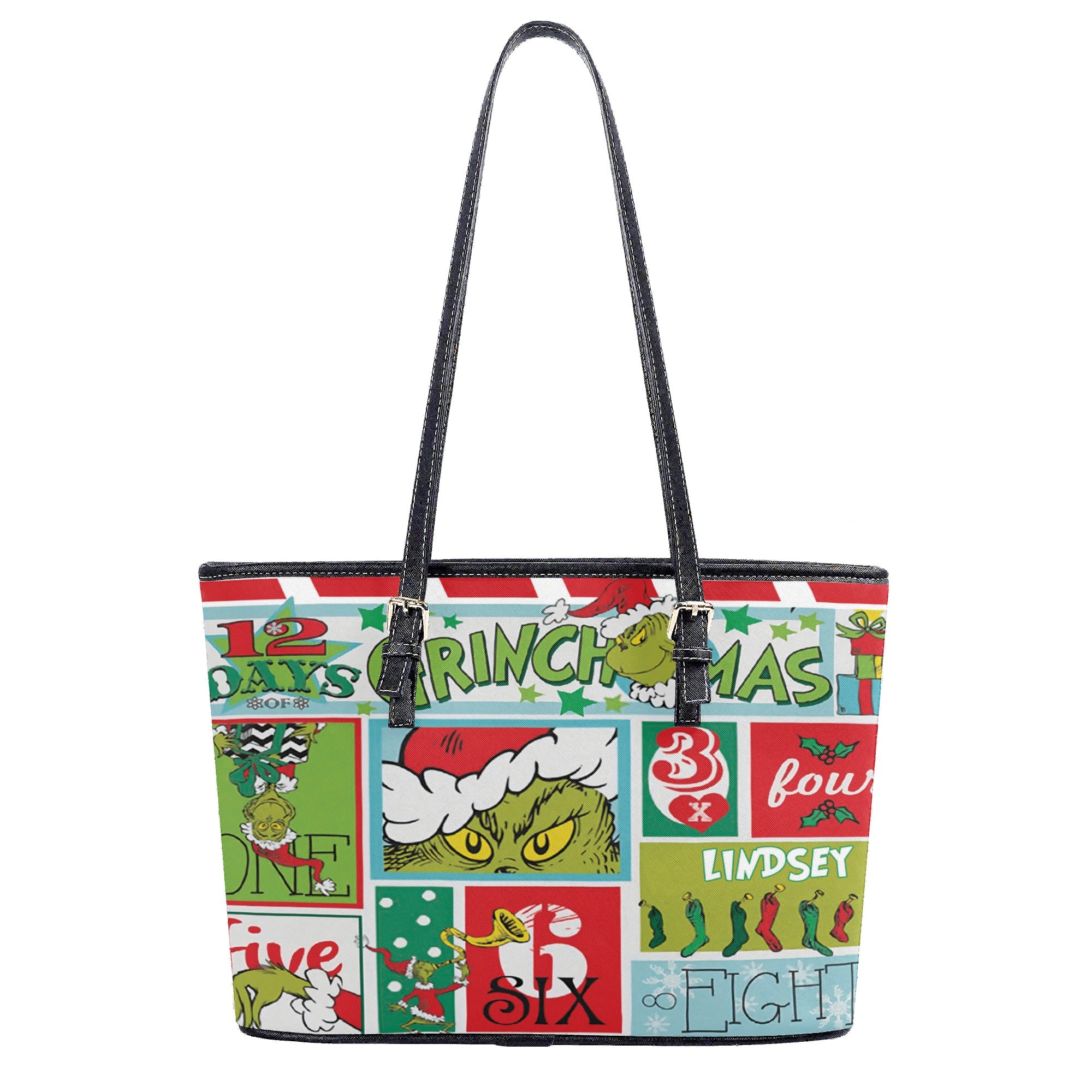 12 Days of Christmas Handbag, Vintage Holiday Tote, Festive Countdown Purse, Cute Christmas Shoulder Bag Gift