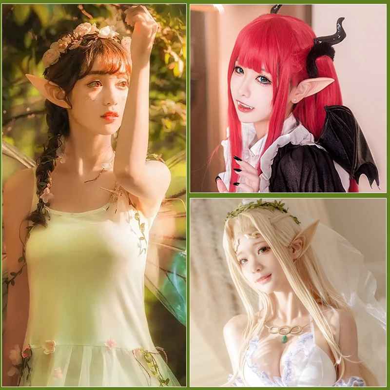 Halloween Costume Ideas Elf Ears, Latex Decor, Halloween Decoration, DIY Apparel Accessories, Vampire Anime Cosplay, Fairy Children Adult Props