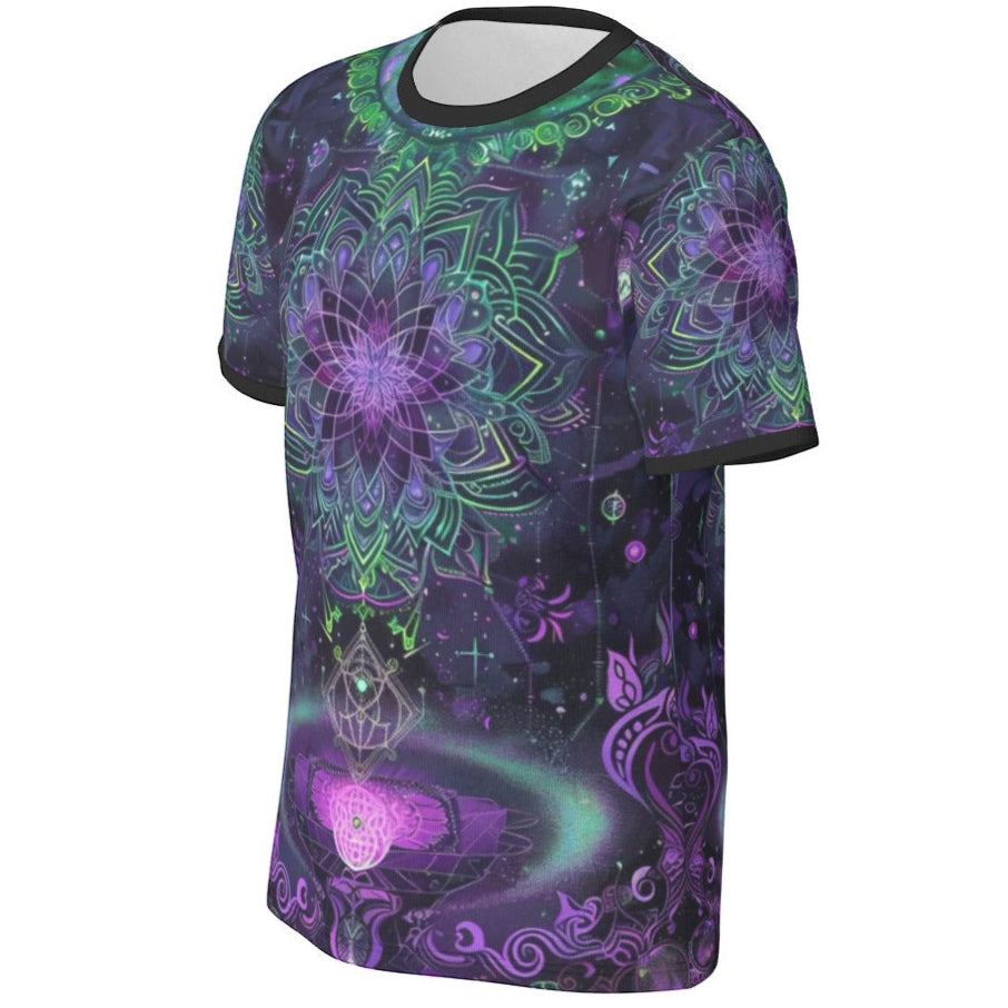 Mystic Aesthetic Shirt, Mystic Mandala Shirt, Cosmic Tarot Shirt, Sacred Geometry Tee, Trippy Psychedelic Shirt, Spiritual Festival Wear