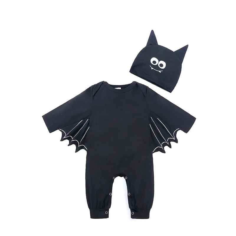 Kids Halloween Costumes, Halloween Baby Black Bat Costume, Jumpsuit Cosplay Romper, Infant Boys Girls Purim Party