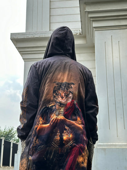 Custom Cat Portrait Vilking Cloak, Vilking Cloak, Custom Cloak