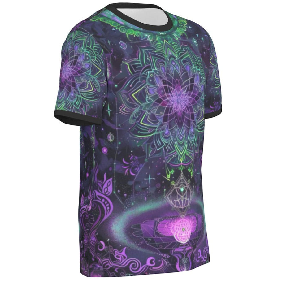 Mystic Aesthetic Shirt, Mystic Mandala Shirt, Cosmic Tarot Shirt, Sacred Geometry Tee, Trippy Psychedelic Shirt, Spiritual Festival Wear