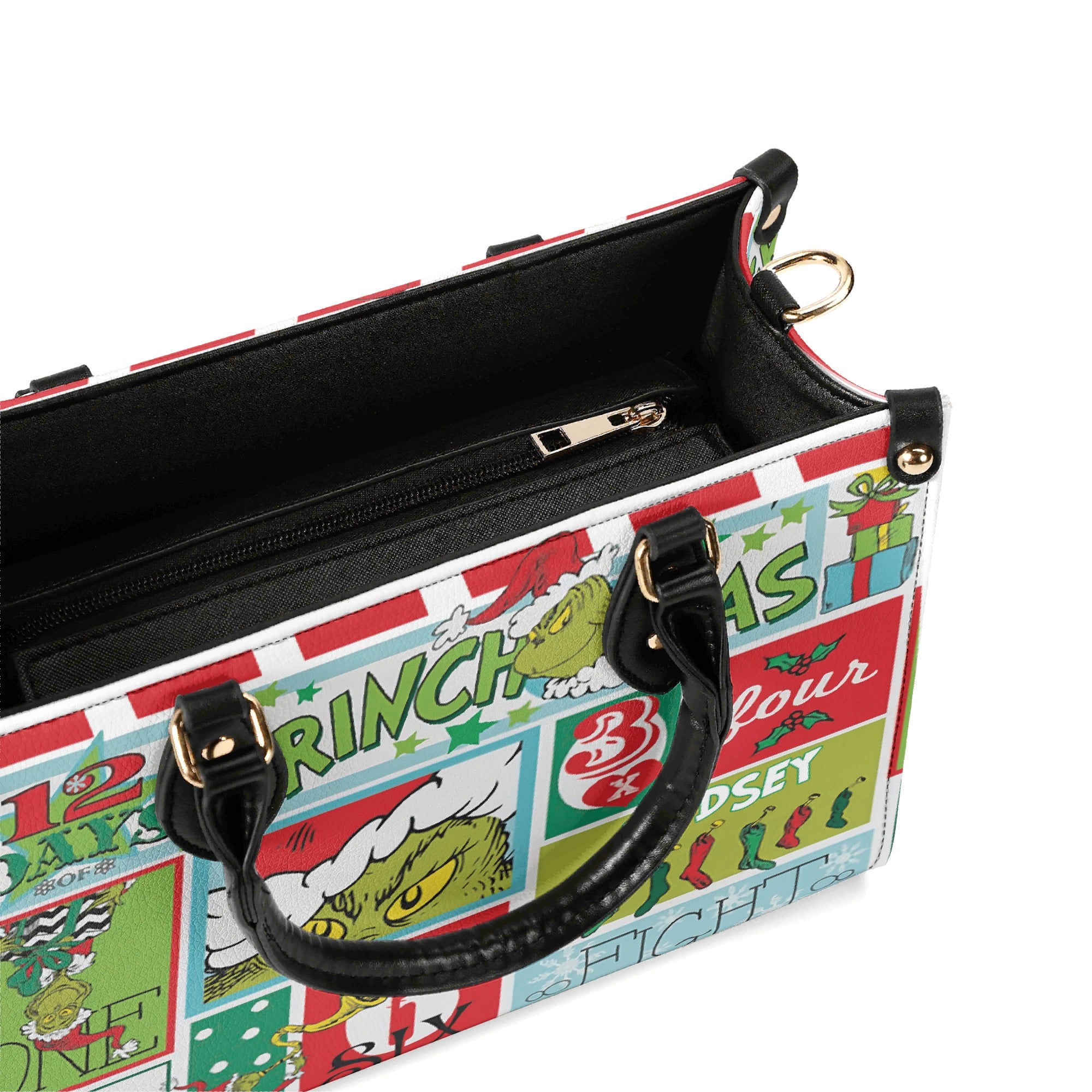 12 Days of Christmas Handbag, Vintage Holiday Tote, Festive Countdown Purse, Cute Christmas Shoulder Bag Gift