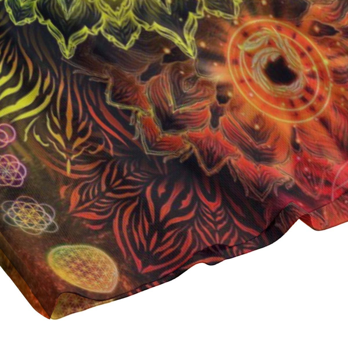 Sacred Chakra Mandala Men's Shorts, Vibrant Rainbow Energy Healing Men's Shorts, Spiritual Energy Symbol, Colorful Sacred Geometry Men's Shorts, Mandala Men's Shorts