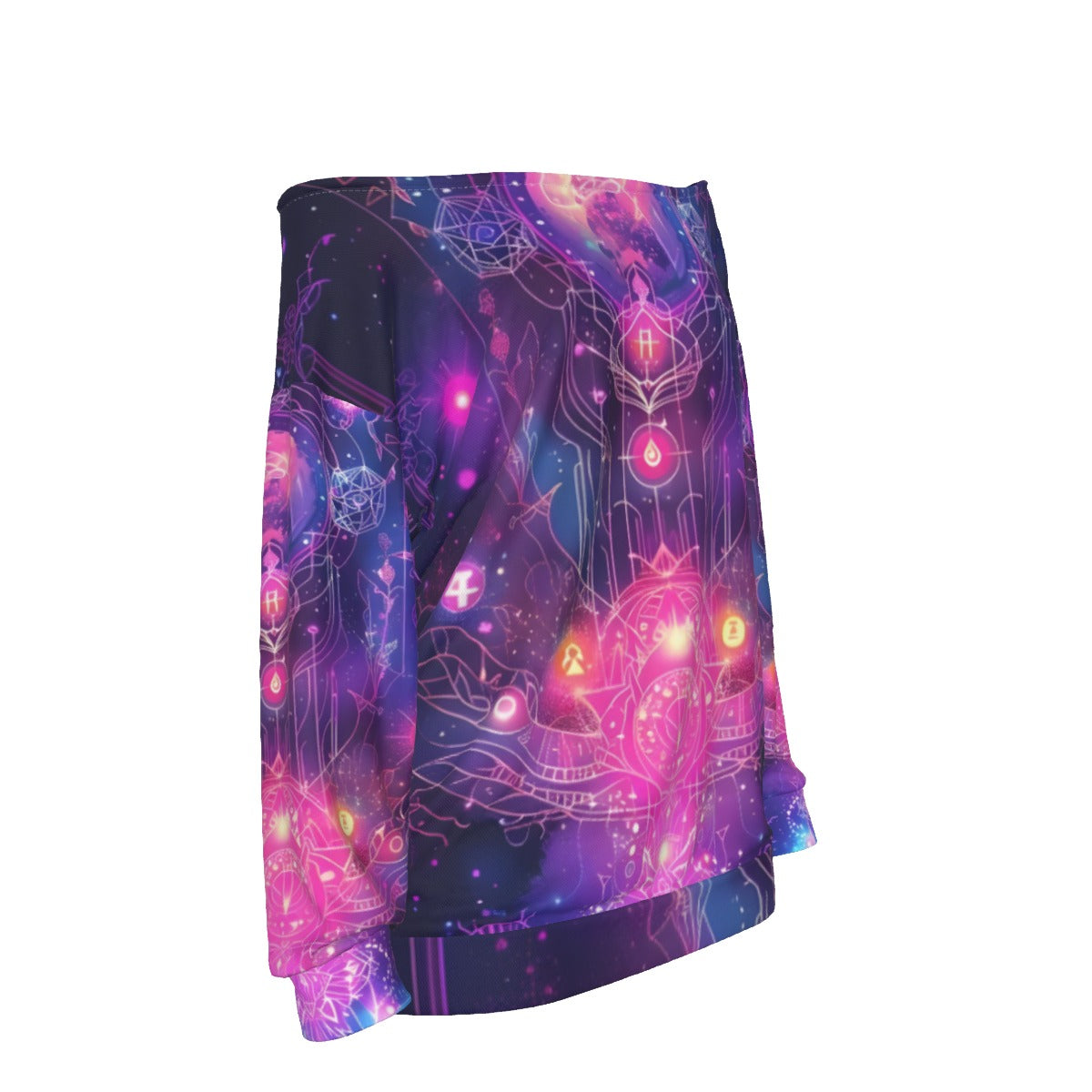 Cosmic Mysticism Off - Shoulder, Celestial Portal Energy Off - Shoulder, Astral Light Symbol Off - Shoulder, Vibrant Metaphysical Galaxy Off - Shoulder, Spiritual Geometry Off - Shoulder