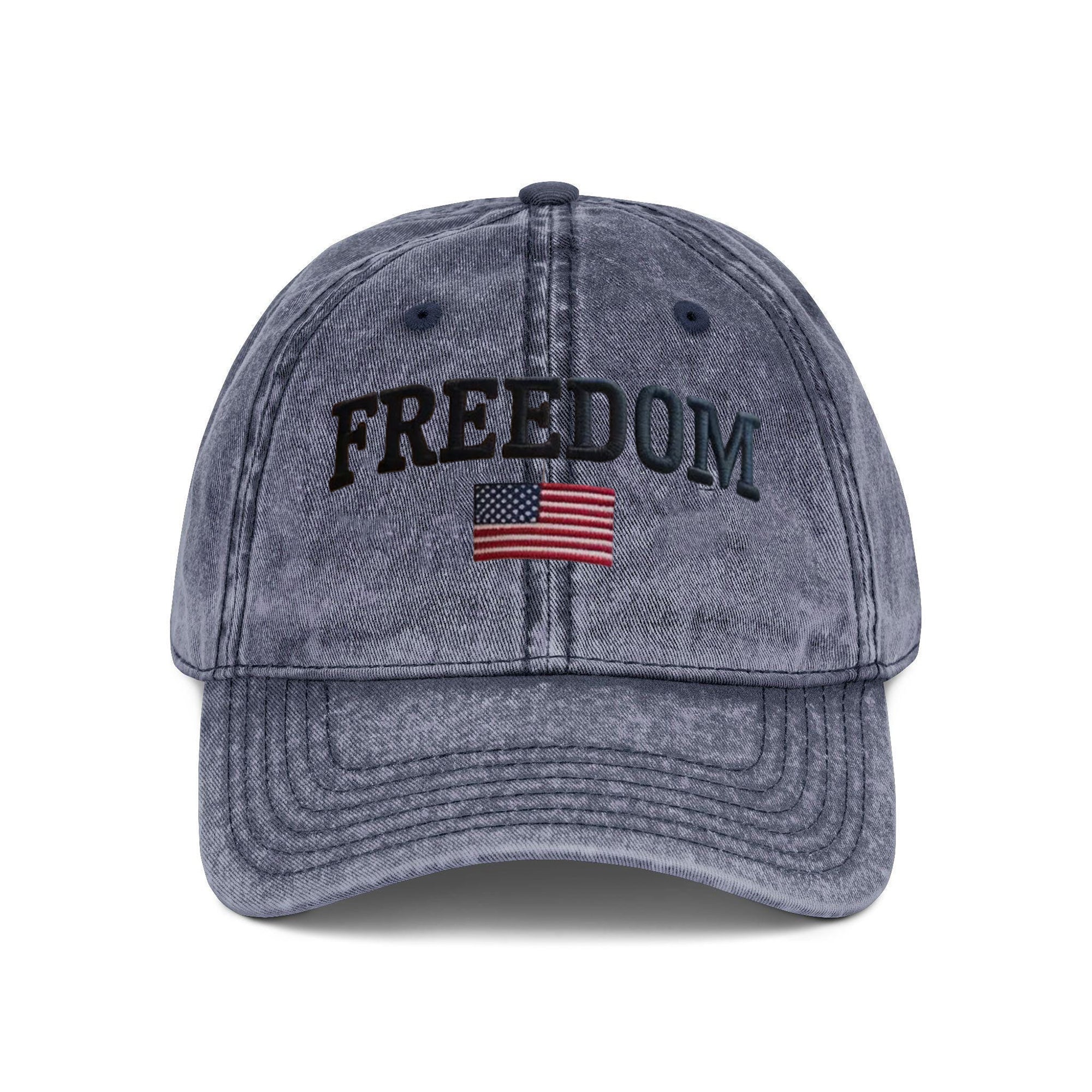 Embroidered Free Dom Charlie Kirk Washed Cap, Republican, Rest in Peace, Embroidered Hat, Patriotic Hat, Trucker hat