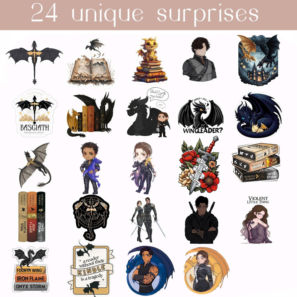 Fourth Wing Advent Calendar 2025, Basgiath War College Edition, 24 Day Dragon Rider Fantasy Christmas Gift
