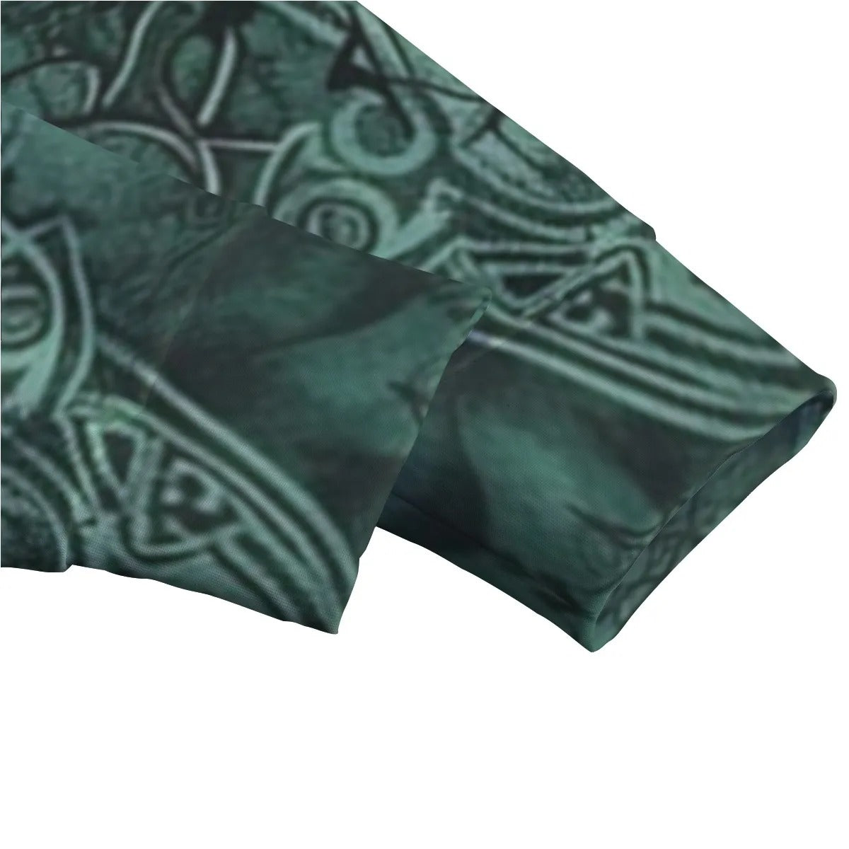 Viking Women Sweater, Norse Mythology Pullover, Green Celtic Art Sweatshirt, Deer Skull Design, Nordic Warrior Top, Pagan Festival Wear, Dark Fantasy Clothing, Mystic Fashion