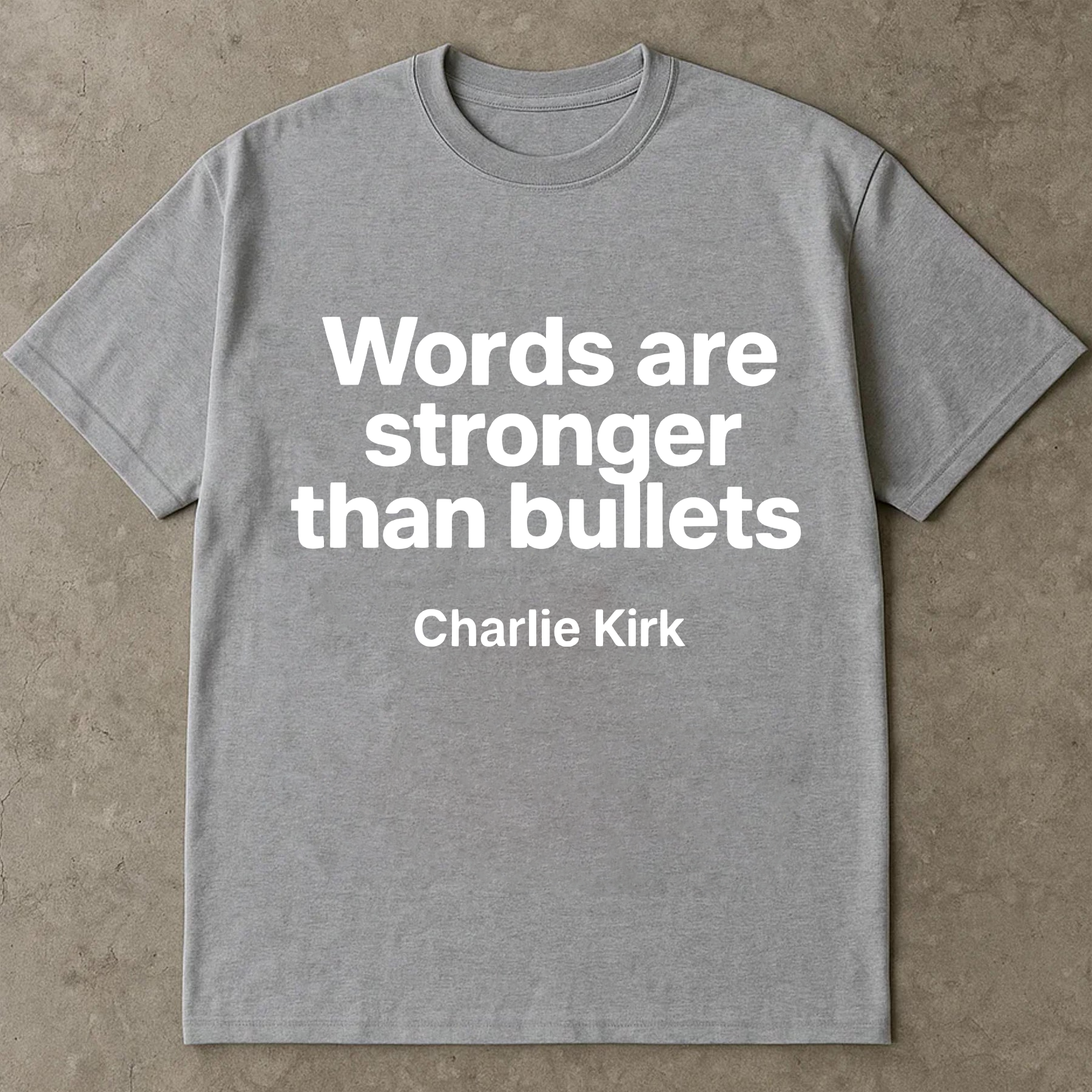 Words are Stronger Than Bullets Shirt, Charlie Kirk Quote Shirt, Patriotic Quote Tee, Inspirational Shirt, American Freedom Shirt, Political Shirt, Motivational Tee