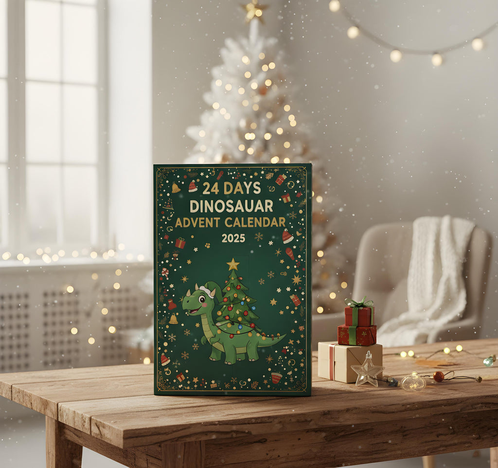 Dinosaur Advent Calendar 2025, 24 Day Kids Surprise Box, Dino Toy Countdown Gift for Boys & Girls