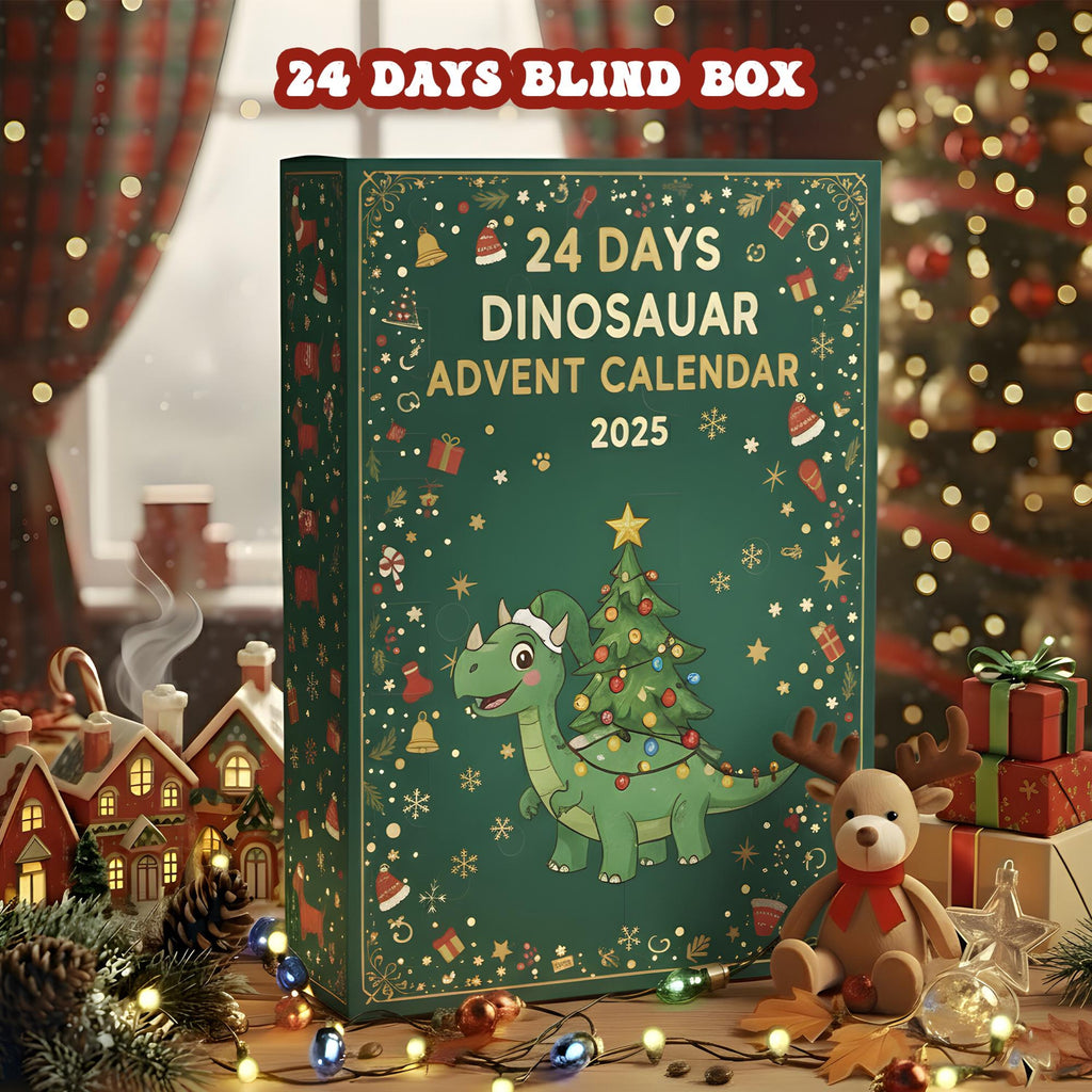 Dinosaur Advent Calendar 2025, 24 Day Kids Surprise Box, Dino Toy Countdown Gift for Boys & Girls