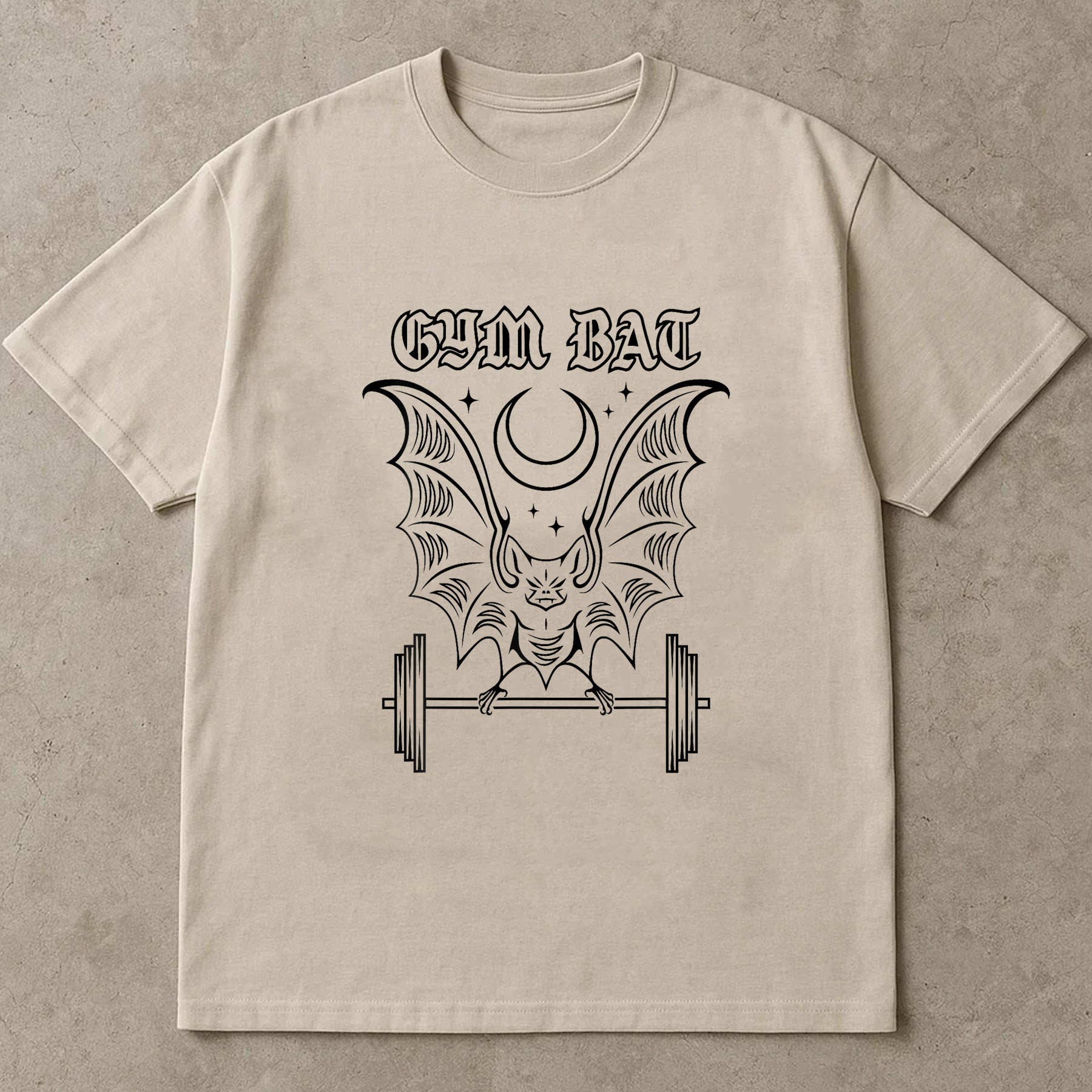 Gym Bat T-Shirt, Funny Gothic Workout Shirt for Women, Cute Bat Lifting Weights Tee, Halloween Gym Shirt, Witchy Fitness Aesthetic