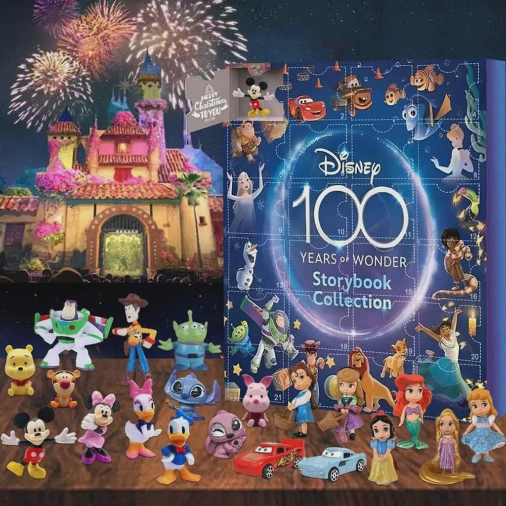 100 Years Storybook Advent Calendar 2025, 24 Mini Character Figures, Kids Christmas Countdown Gift Box
