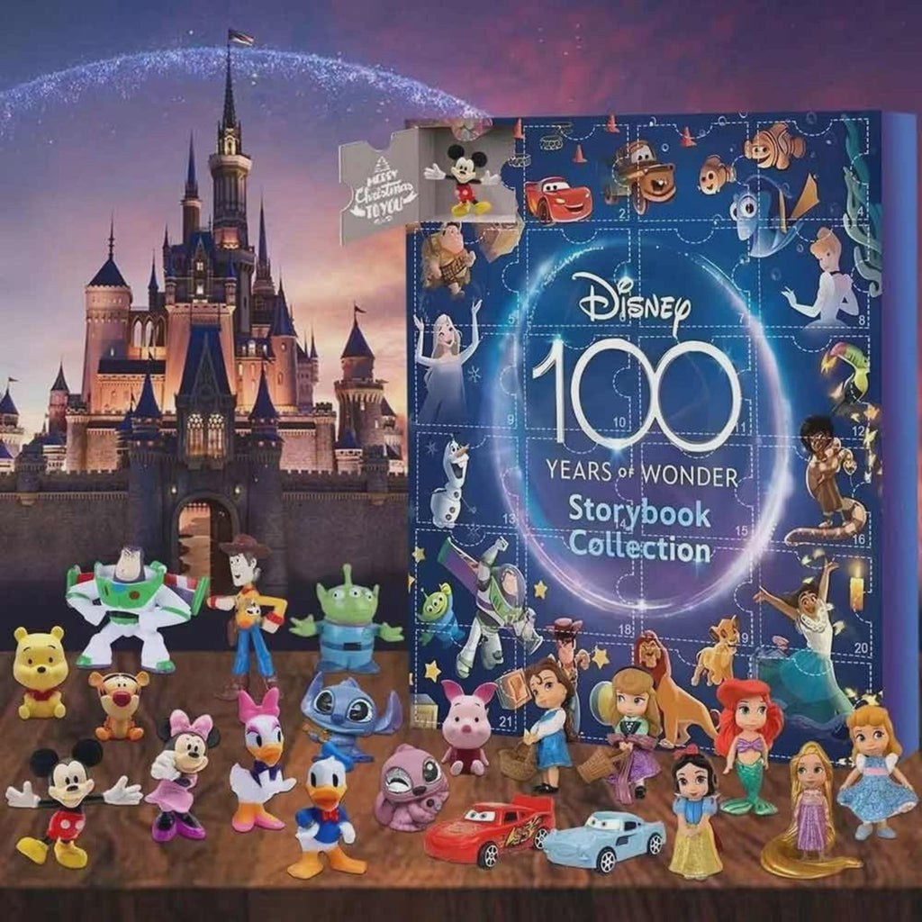 100 Years Storybook Advent Calendar 2025, 24 Mini Character Figures, Kids Christmas Countdown Gift Box