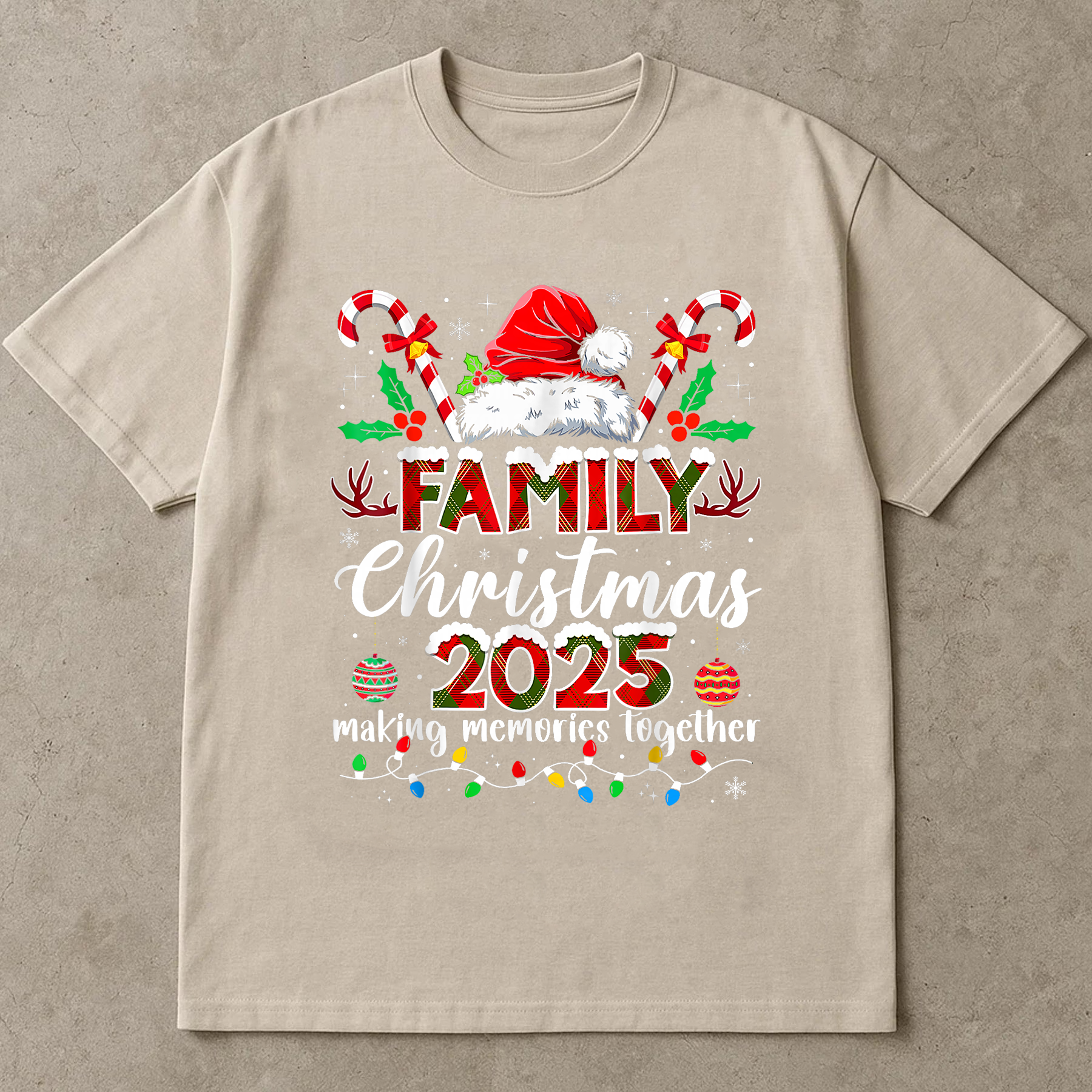 Candy Cane Crew Shirt, Christmas Matching Tee, Funny Holiday Outfit, We Stick Together Top, Festive Family Party Shirt, Xmas Gift