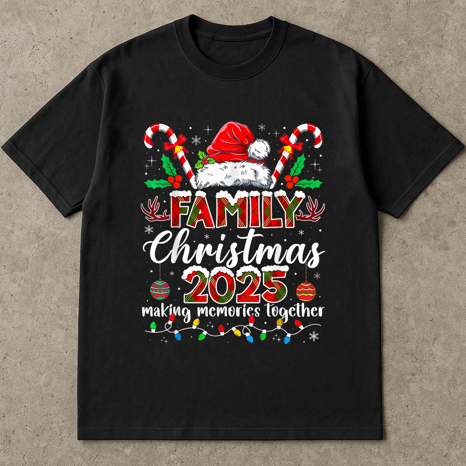 Candy Cane Crew Shirt, Christmas Matching Tee, Funny Holiday Outfit, We Stick Together Top, Festive Family Party Shirt, Xmas Gift