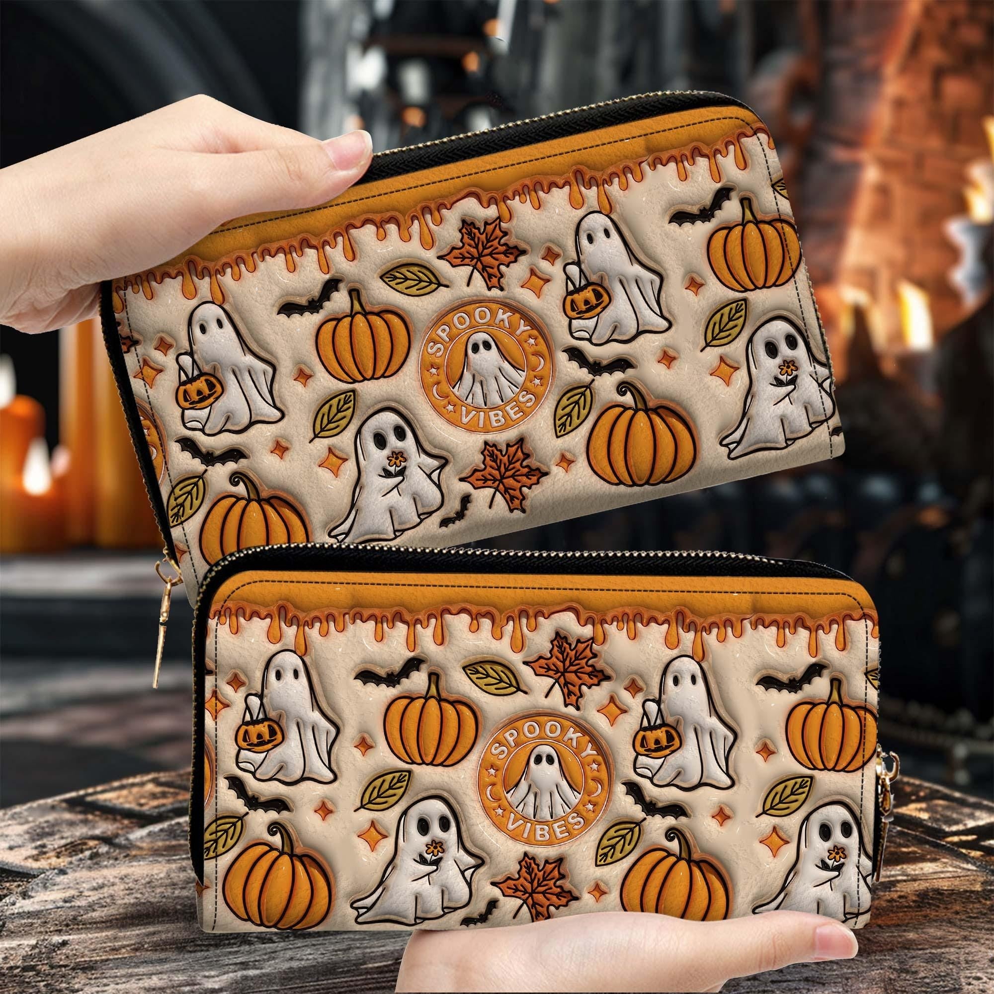 Personalized Funny Ghost Halloween Handbag With Handle, Cute Ghost Bags, Trick Or Treat Halloween Bags, Custom Gifts