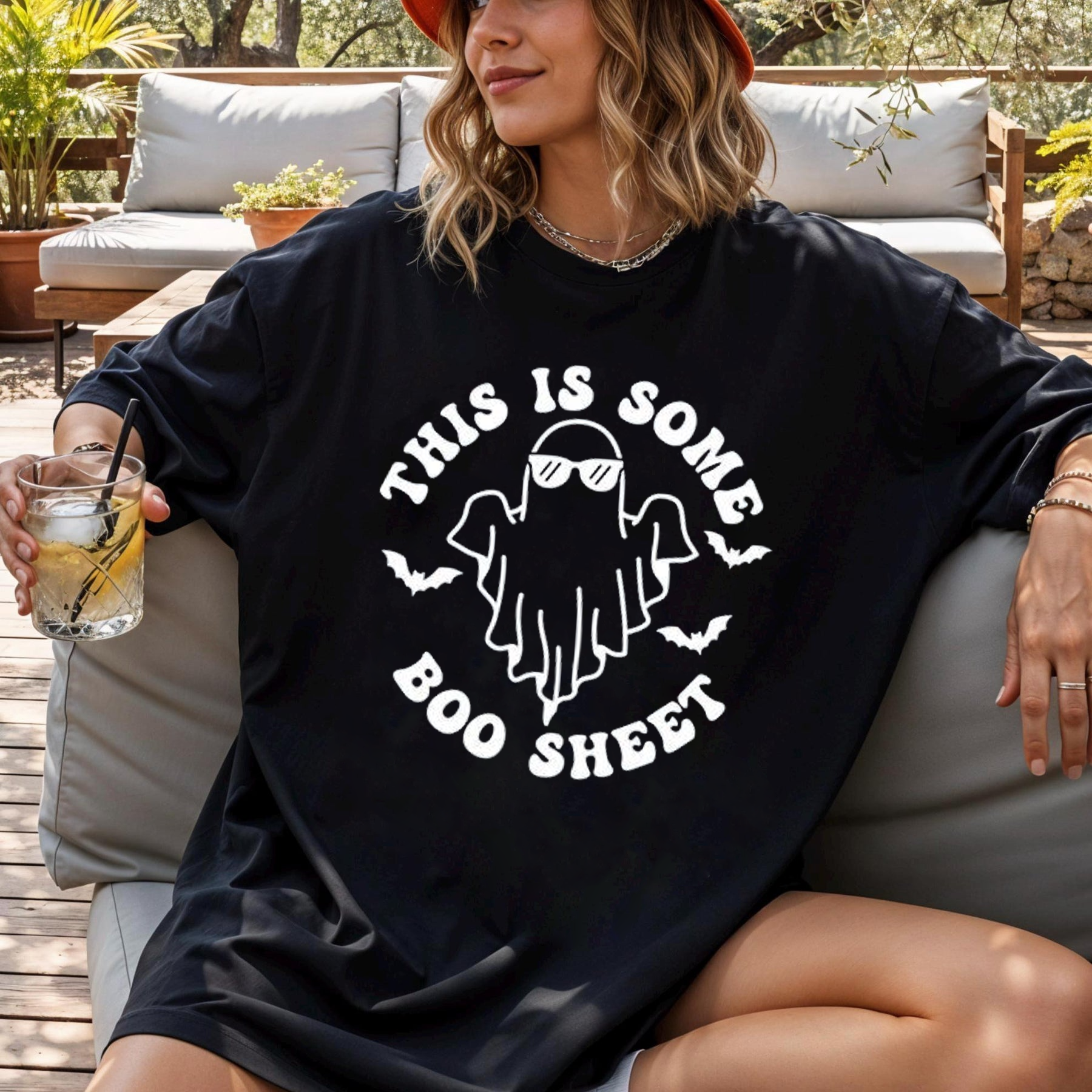 This Is Some Boo Sheet Shirt, Funny Halloween Ghost T-Shirt, Spooky Season Tee, Cute Ghost Pun Shirt, Unisex Humor Graphic Tee