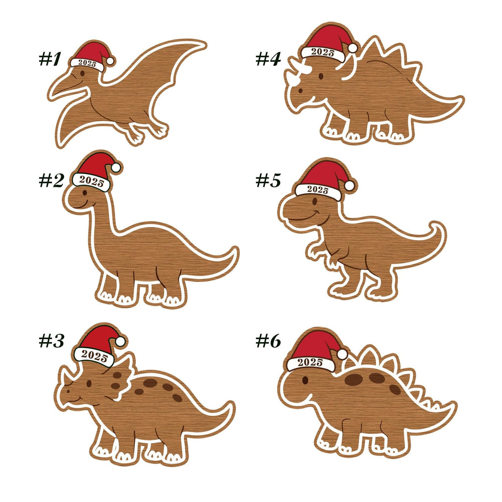 Cute Dinosaur Christmas Ornament, Custom Baby Ornament, Trex Ornament, Baby Name Dinosaur Ornament, Dinosaur Ornament Felt