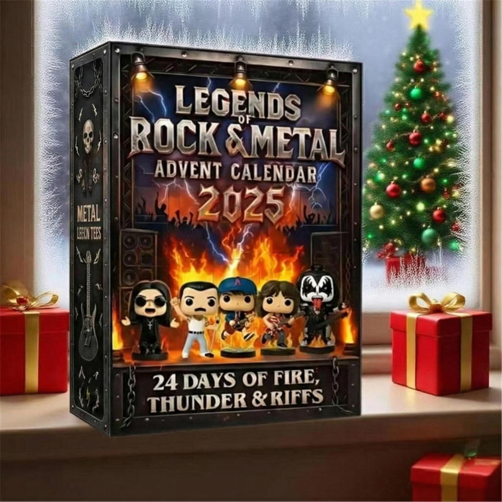 Legends of Rock & Metal Advent Calendar 2025, 24 Mini Figures, Music Fan Christmas Countdown Collectible Gift
