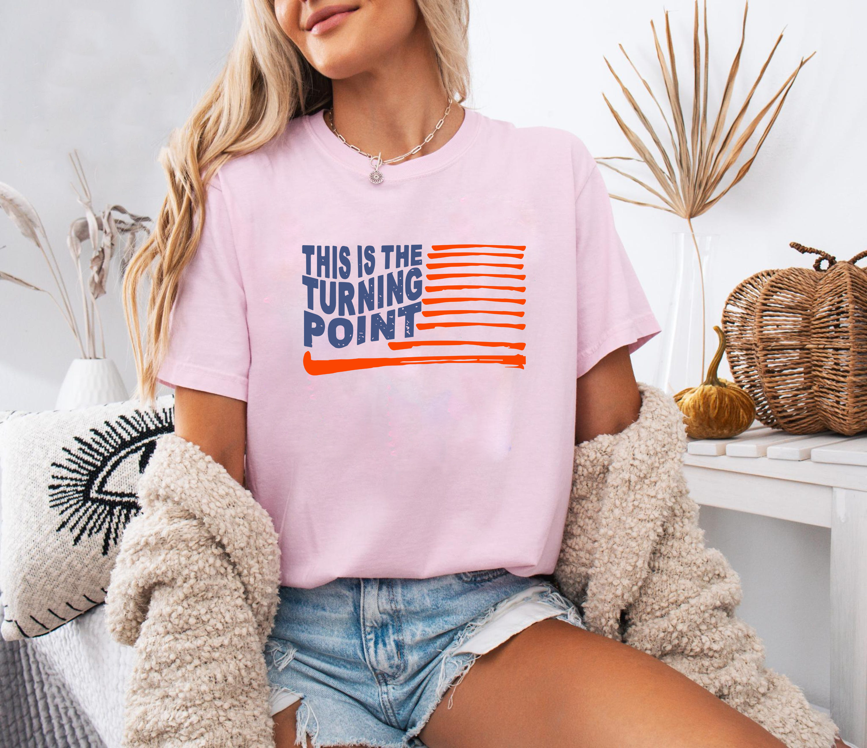 This Is The Turning Point Shirt, Patriotic American Flag Tee, Political Statement T Shirt, Freedom Liberty Graphic Tee