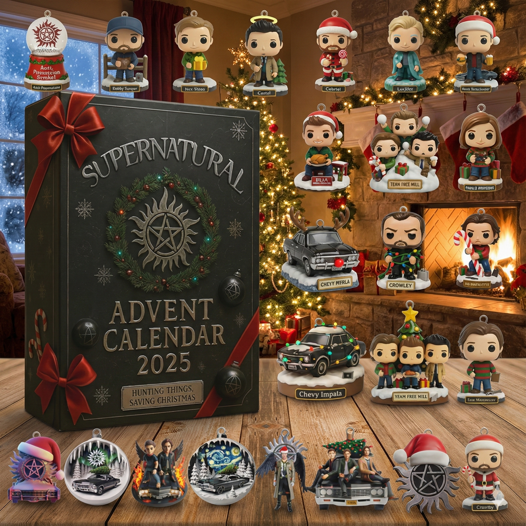 Supernatural Advent Calendar 2025, 24 Mini Figures, Christmas Countdown Gift for Fans, TV Show Holiday Collectible Set