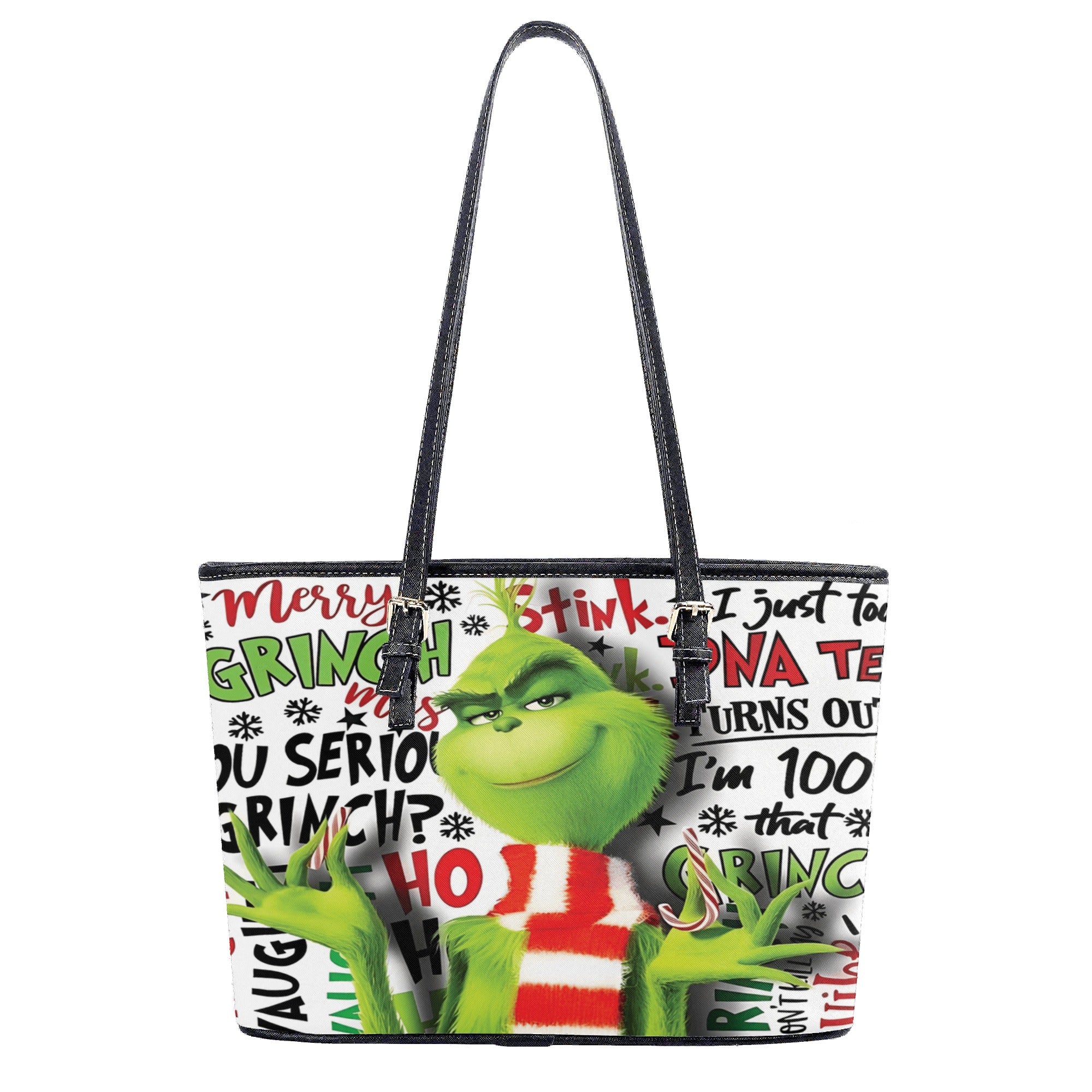 Holiday Character Handbag, Funny Christmas Tote Bag, Festive Party Purse, Cute Xmas Shoulder Bag Gift