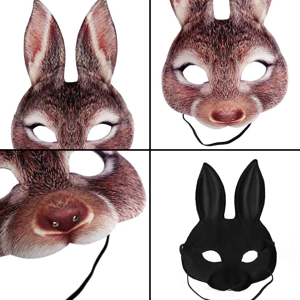Animal Mask, Scary Mask, 3D Realistic Half Face Mask, Halloween Decorations, Birthday Party, Game Cosplay Costume Accessories
