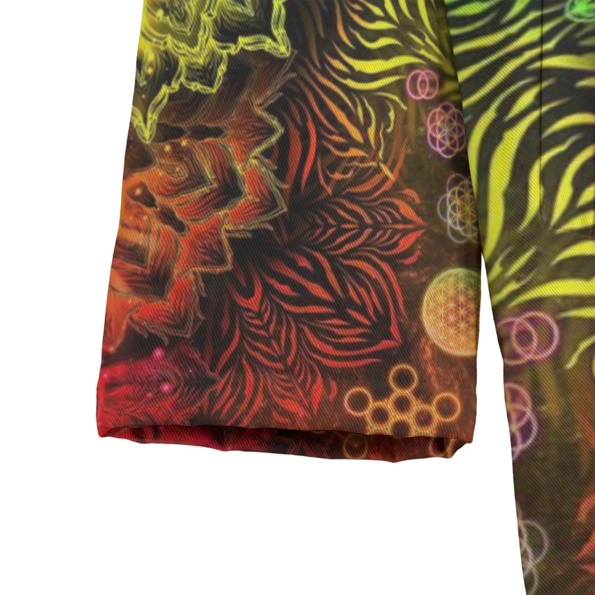 Sacred Chakra Mandala Coats, Vibrant Rainbow Energy Healing Coats, Spiritual Energy Symbol, Colorful Sacred Geometry Coats, Mandala Coats