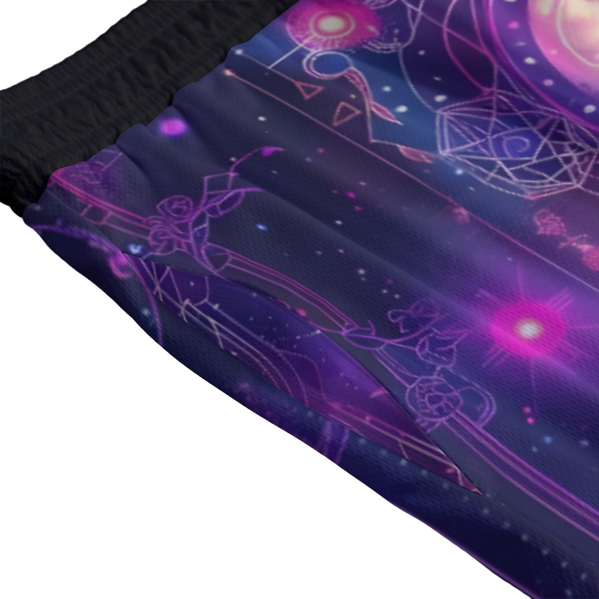 Cosmic Mysticism Men's Shorts, Celestial Portal Energy Men's Shorts, Astral Light Symbol Shorts, Vibrant Metaphysical Shorts, Spiritual Geometry Shorts