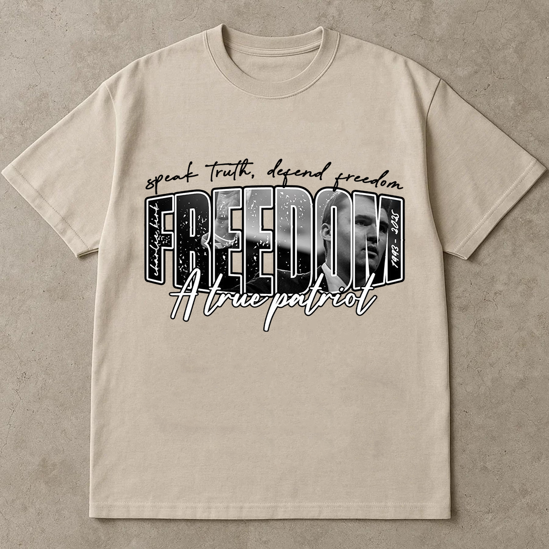 Freedom A True Patriot Shirt, Charlie Kirk TShirt, Speak Truth Defend Freedom Tee, America Conservative Political Top