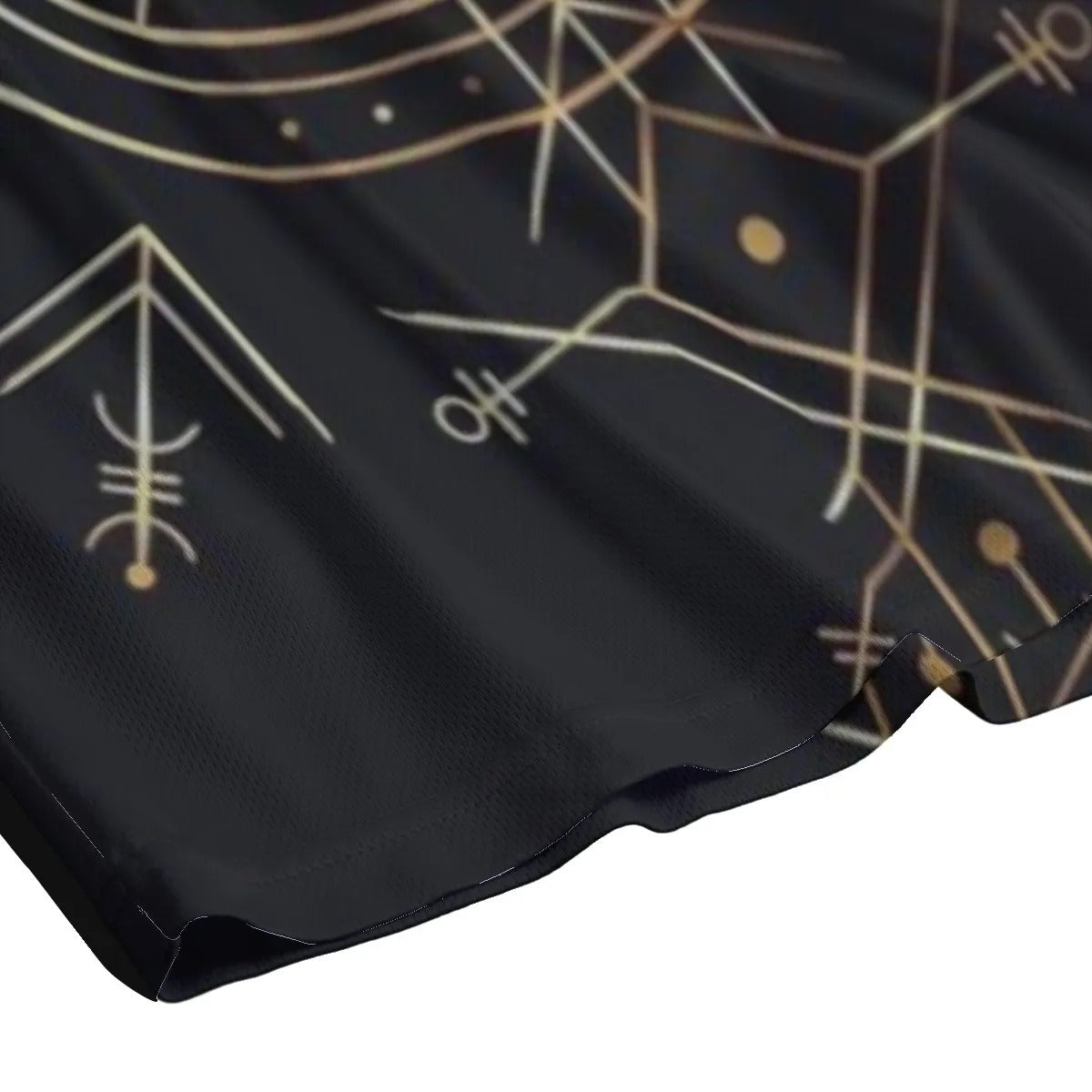 Viking Vegvisir Mysticism Shorts, Norse Rune Athletic Shorts, Nordic Viking Symbol Bottoms, Viking Spiritual Activewear, Sacred Geometry Shorts