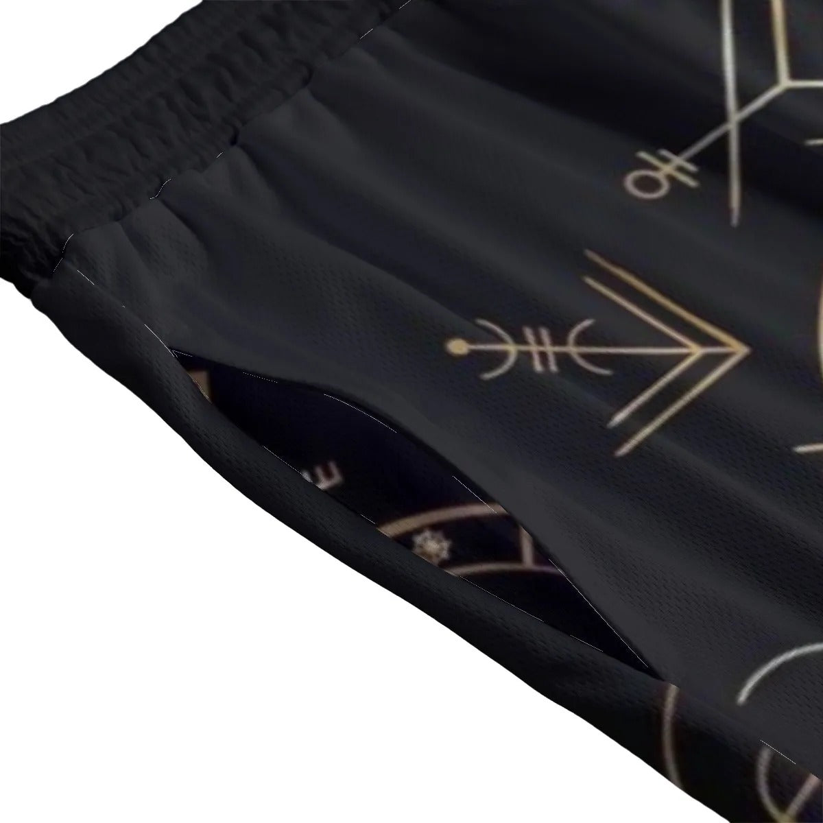 Viking Vegvisir Mysticism Shorts, Norse Rune Athletic Shorts, Nordic Viking Symbol Bottoms, Viking Spiritual Activewear, Sacred Geometry Shorts